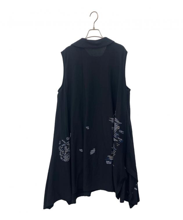 中古・古着通販】慈雨 (ジウ) 慈雨 ノースリーブワンピース ブラック