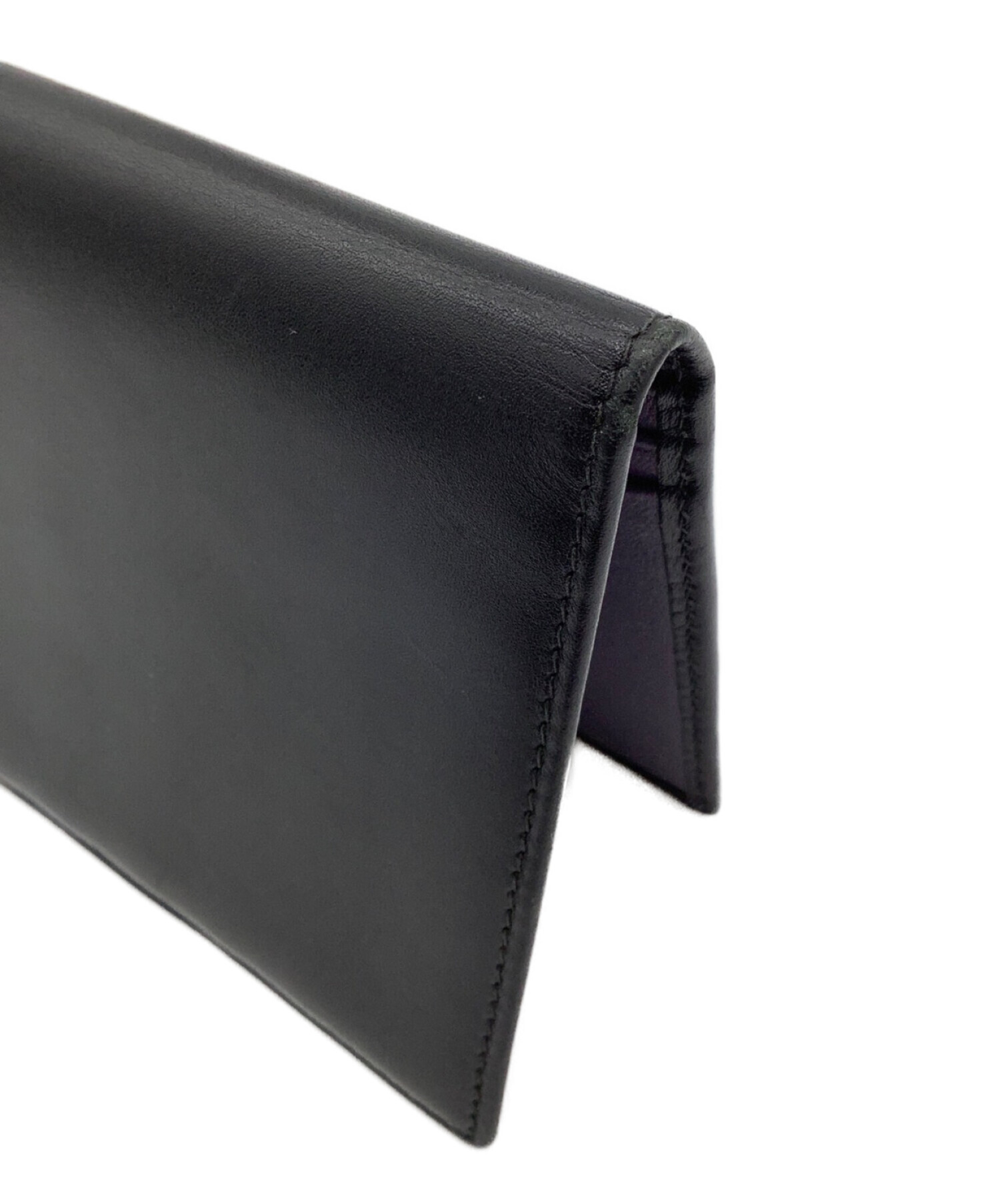 【未使用級】エッティンガー 長財布 中古・古着通販】ETTINGER (エッティンガー) 長財布 ブラック×パープル