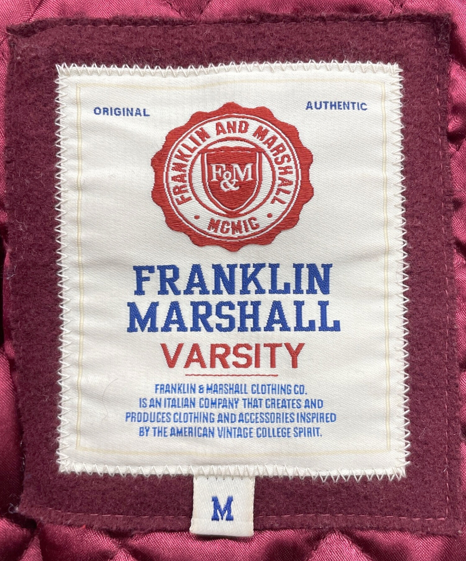 FRANKLIN&MARSHALLスタジャン M 中古・古着通販】Franklin & Marshall (フランクリン＆マーシャル