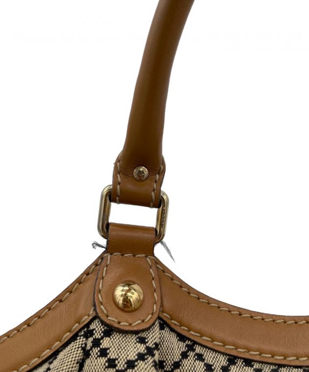 GUCCI ブラウン ハンドバッグ 中古・古着通販】GUCCI (グッチ) ハンドバッグ ブラウン｜ブランド