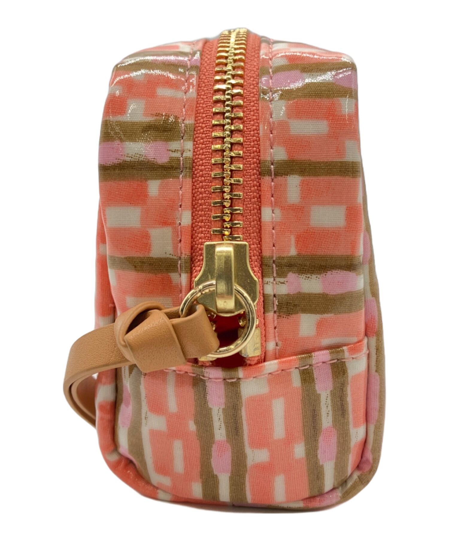 中古・古着通販】TORY BURCH (トリーバーチ) ラウンドポーチ ピンク 
