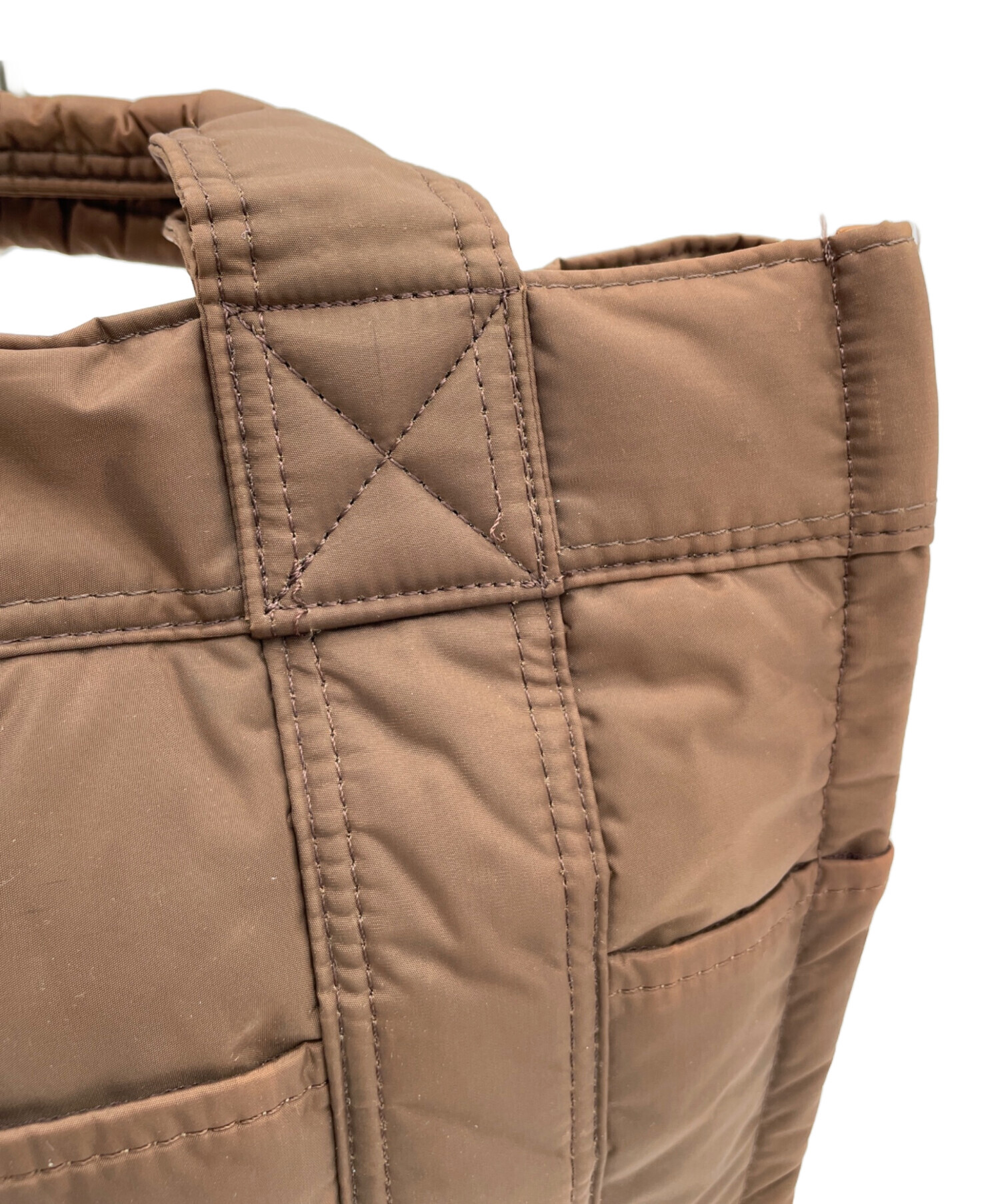 中古・古着通販】PORTER (ポーター) タンカー ハンドバッグ ブラウン