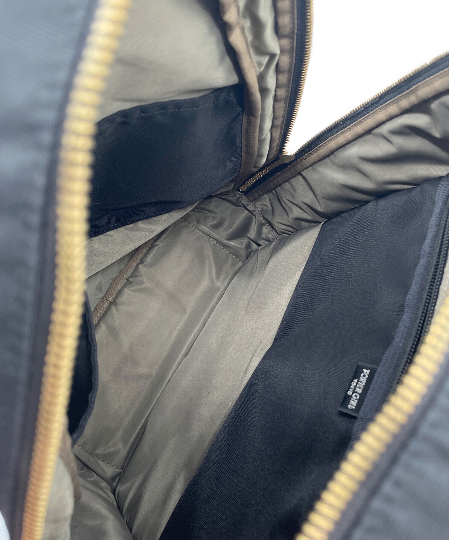 ✨希少×完売品✨ PORTER ポーター　ドラフト　リュック　黒　巾着　ガール ✨希少×完売品✨ PORTER ポーター ドラフト リュック 黒 巾着