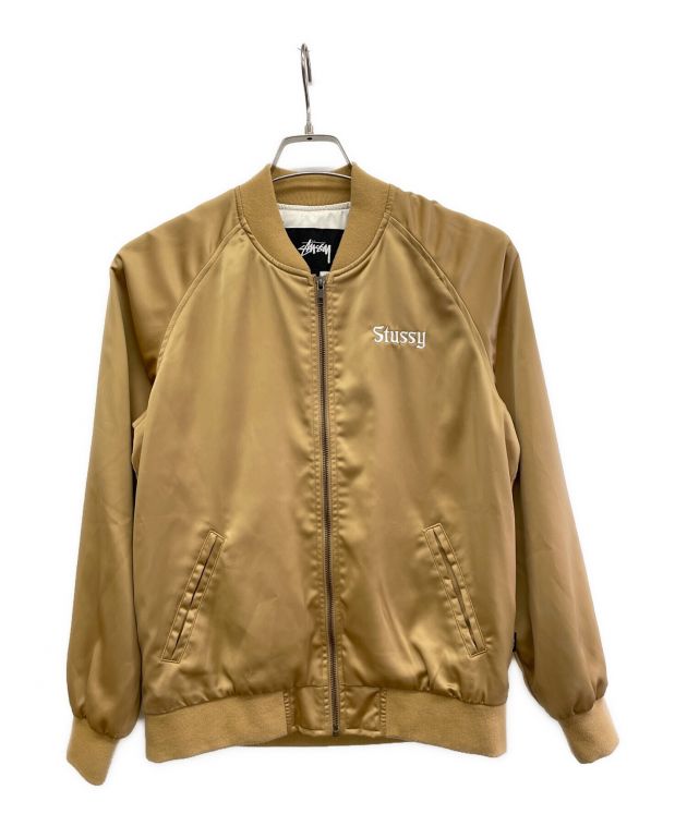 STUSSY スカジャン 中古・古着通販】stussy (ステューシー) スカジャン ベージュ