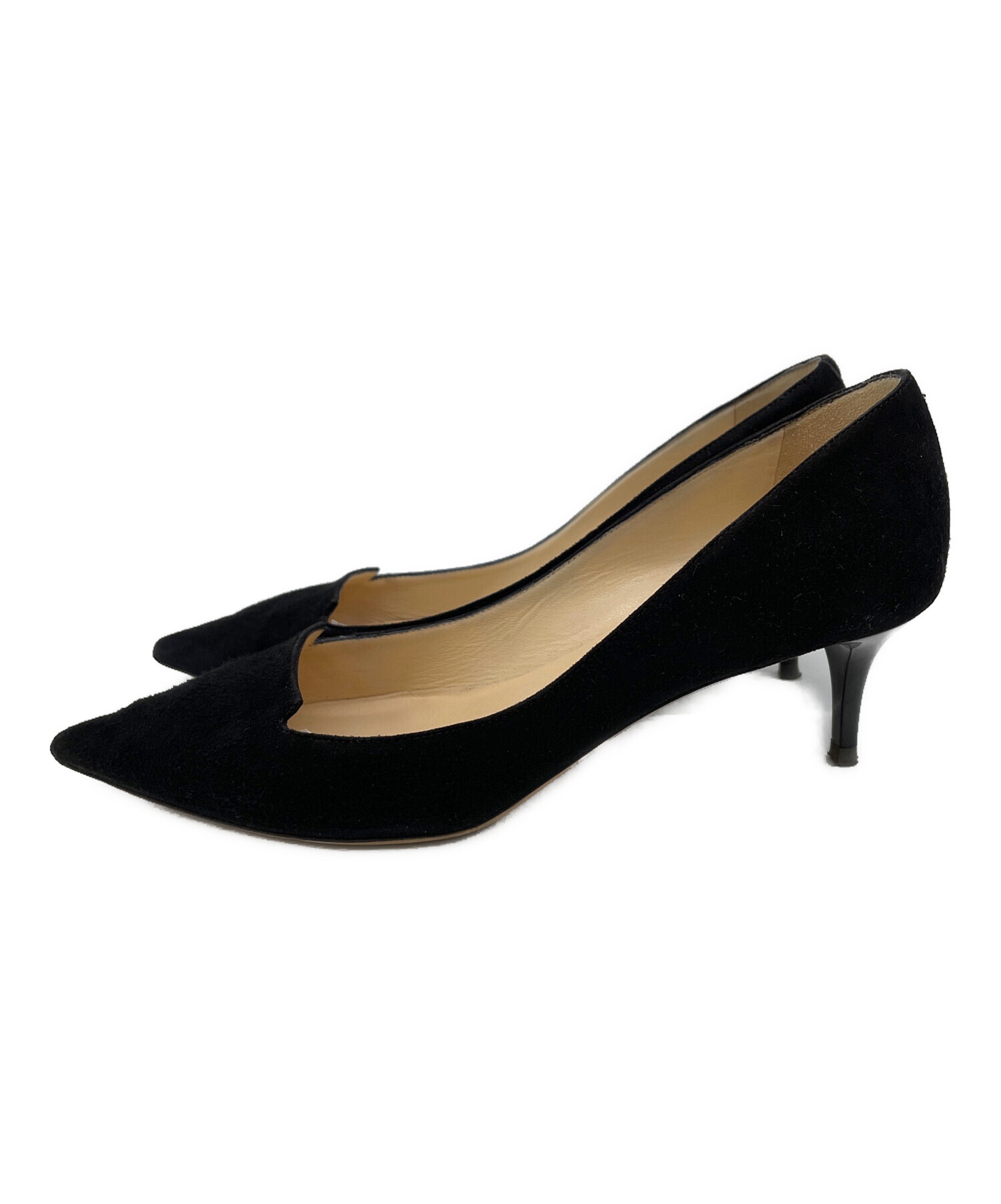中古・古着通販】JIMMY CHOO (ジミーチュウ) ヒールパンプス ブラック 