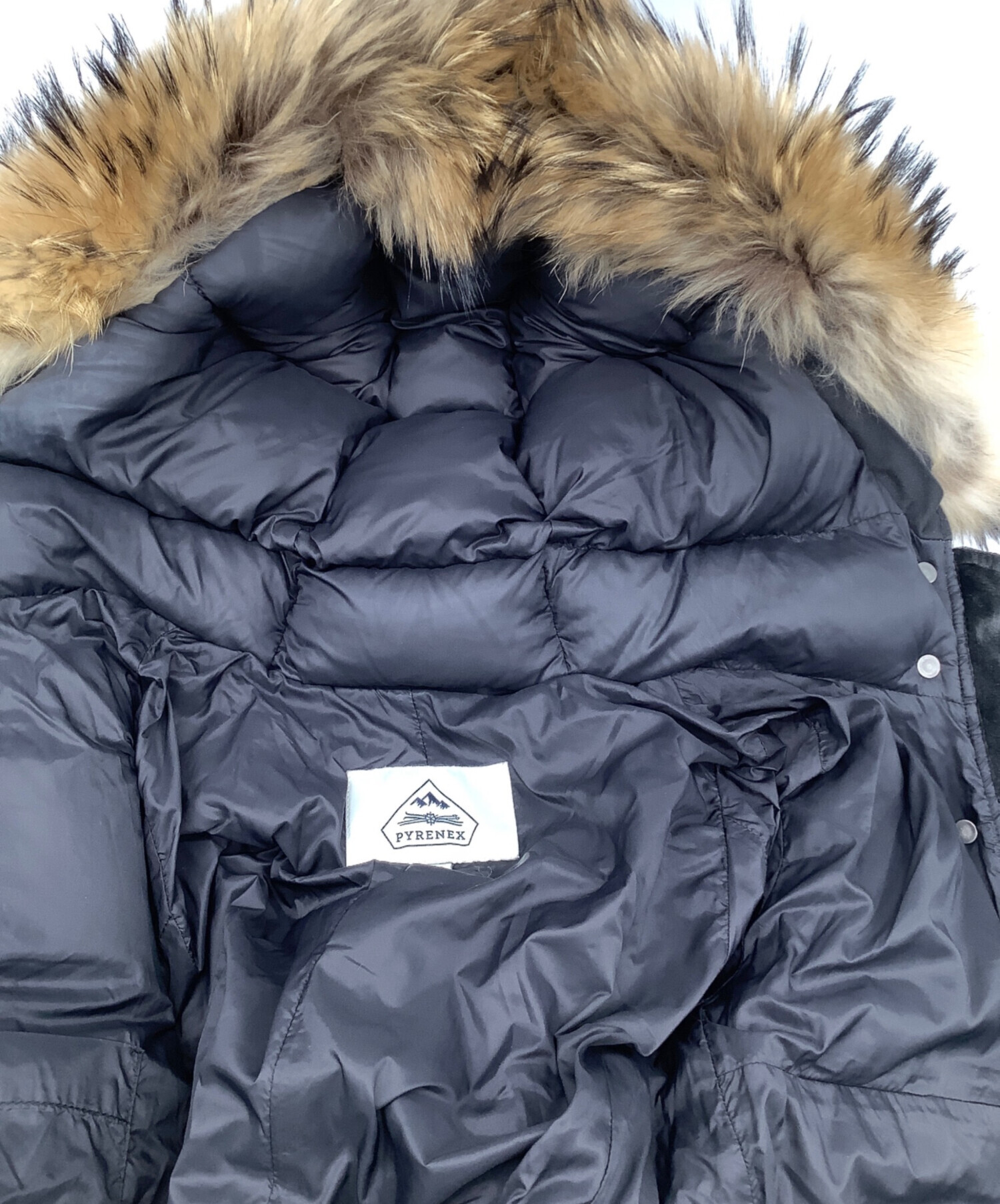 中古・古着通販】Pyrenex (ピレネックス) ダウンコート ブラック 