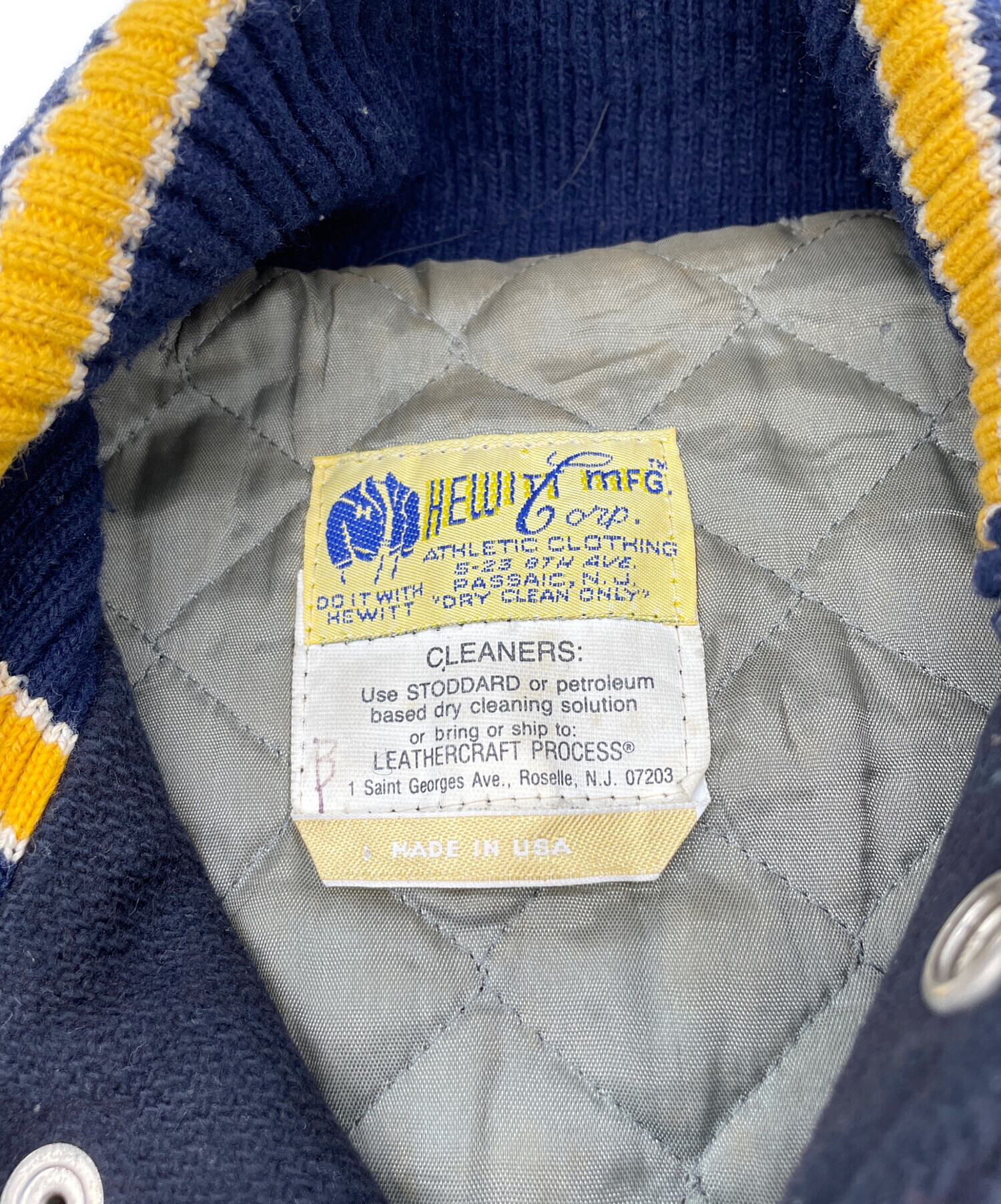 中古・古着通販】HEWITT (ヒューイット) スタジャン ネイビー サイズ