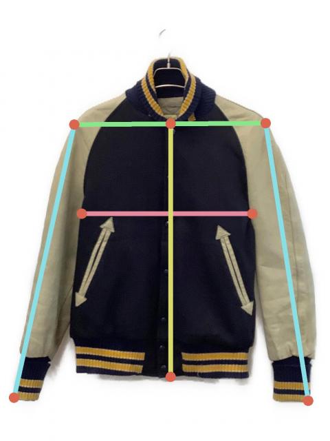 中古・古着通販】HEWITT (ヒューイット) スタジャン ネイビー