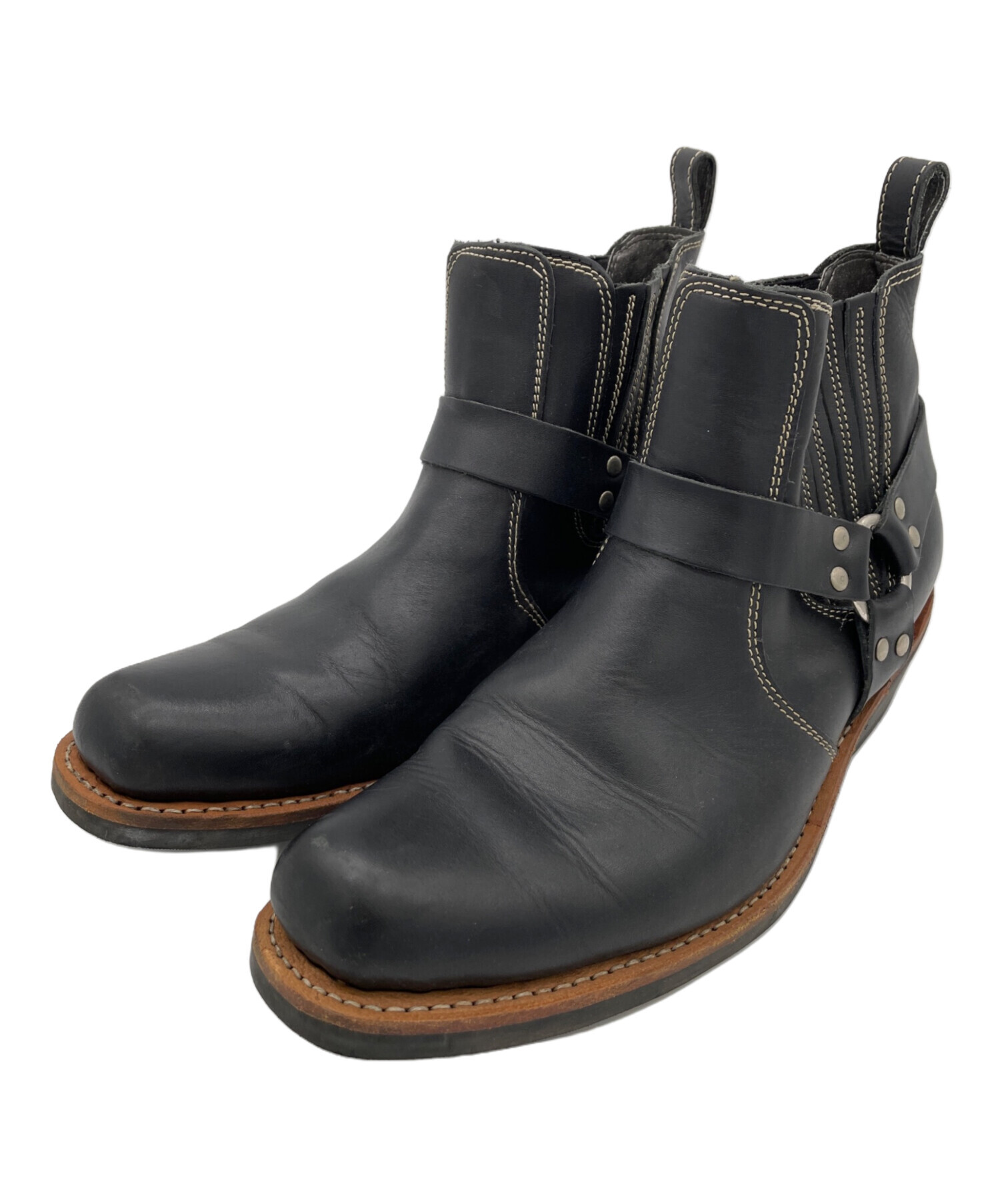 中古・古着通販】ASBee (アスビ) エンジニアブーツ ブラック サイズ