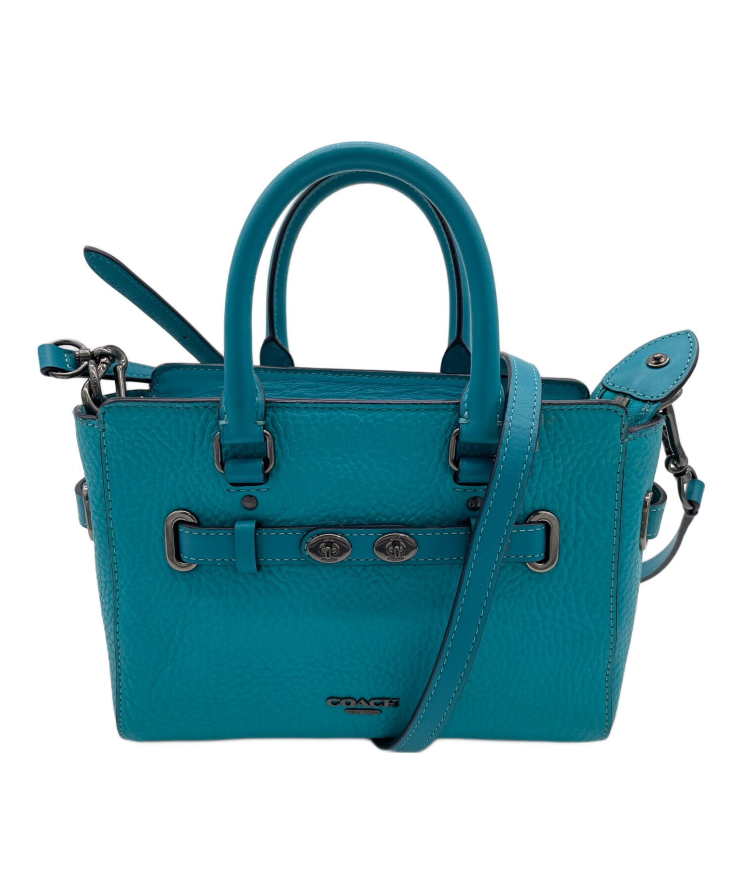中古・古着通販】COACH (コーチ) 2WAYショルダーバッグ グリーン