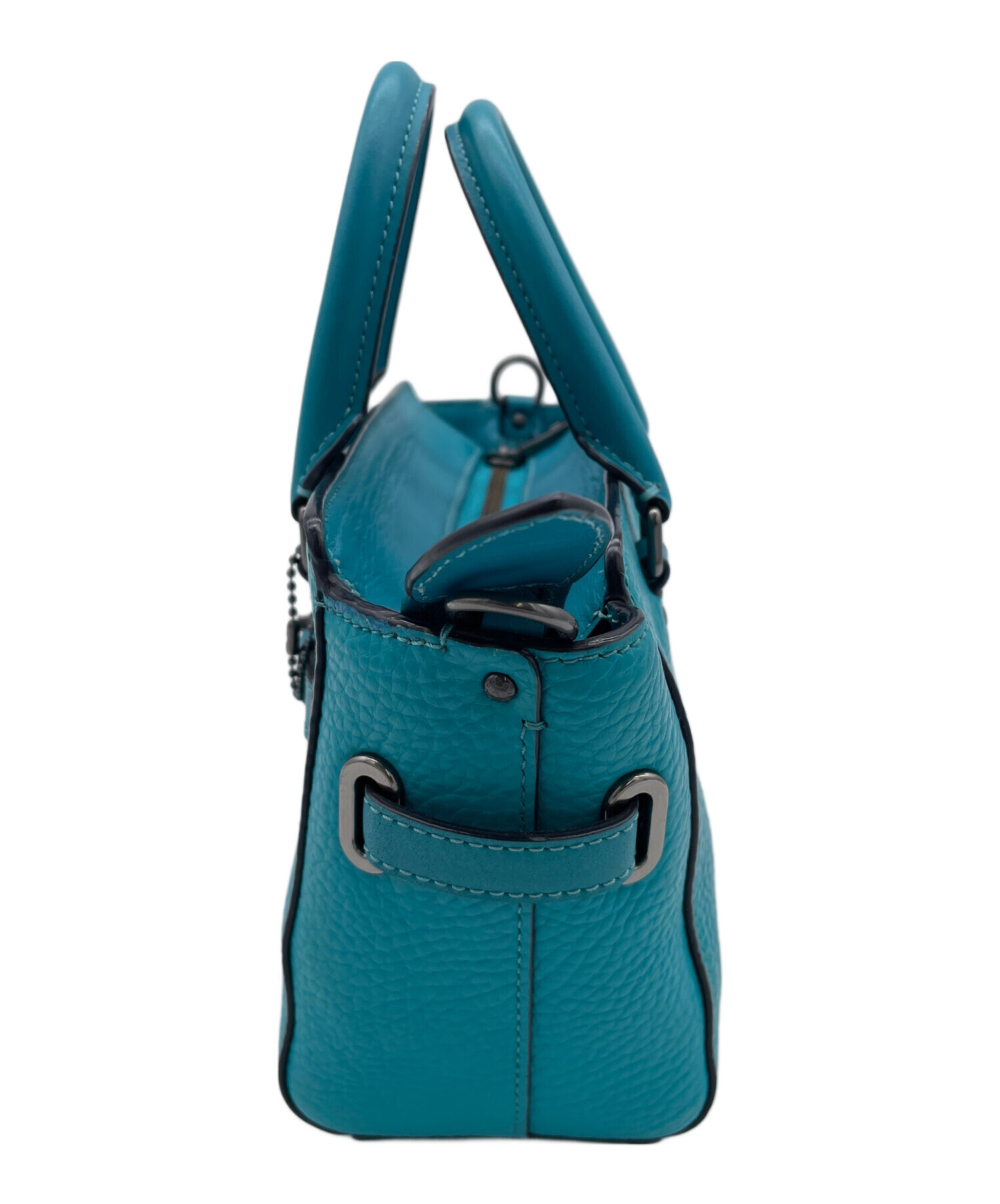 中古・古着通販】COACH (コーチ) 2WAYショルダーバッグ グリーン 