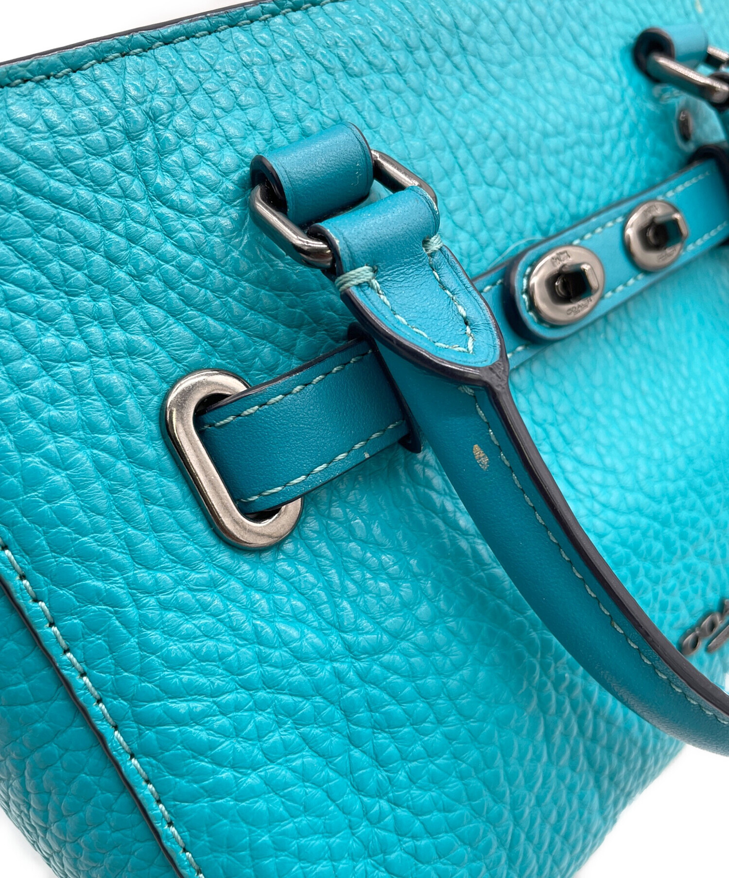 中古・古着通販】COACH (コーチ) 2WAYショルダーバッグ グリーン