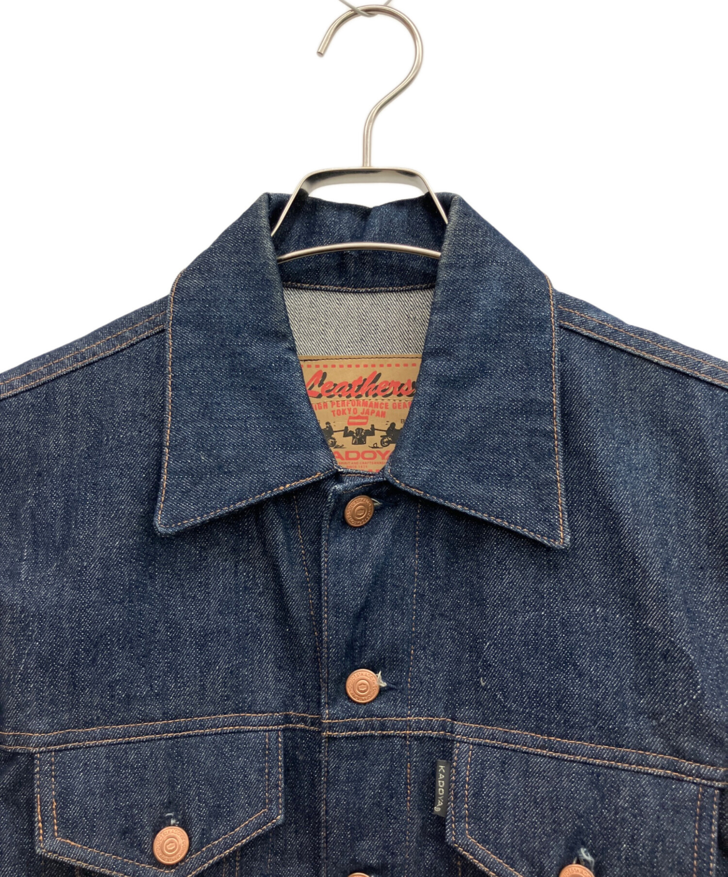 中古・古着通販】KADOYA (カドヤ) デニムベスト インディゴ サイズ:4L