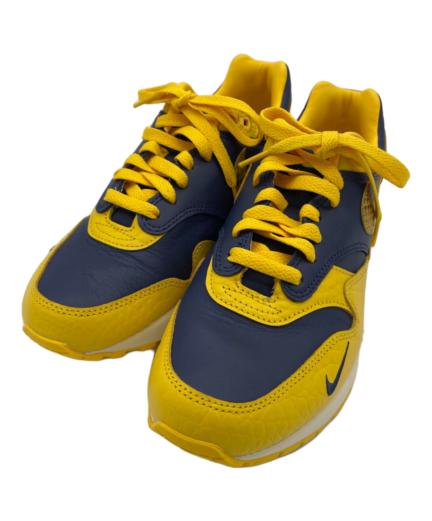 中古・古着通販】NIKE (ナイキ) スニーカー ネイビー×イエロー サイズ 