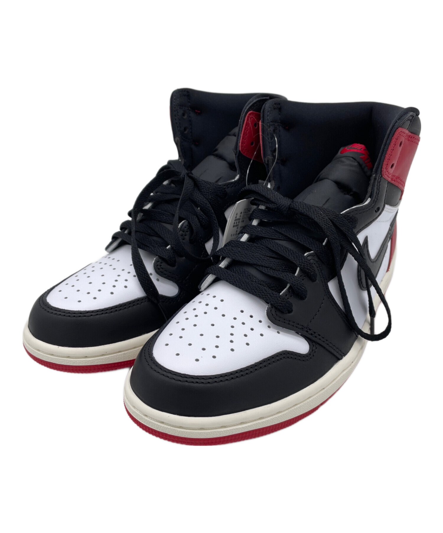 中古・古着通販】NIKE (ナイキ) ハイカットスニーカー ブラック×レッド 