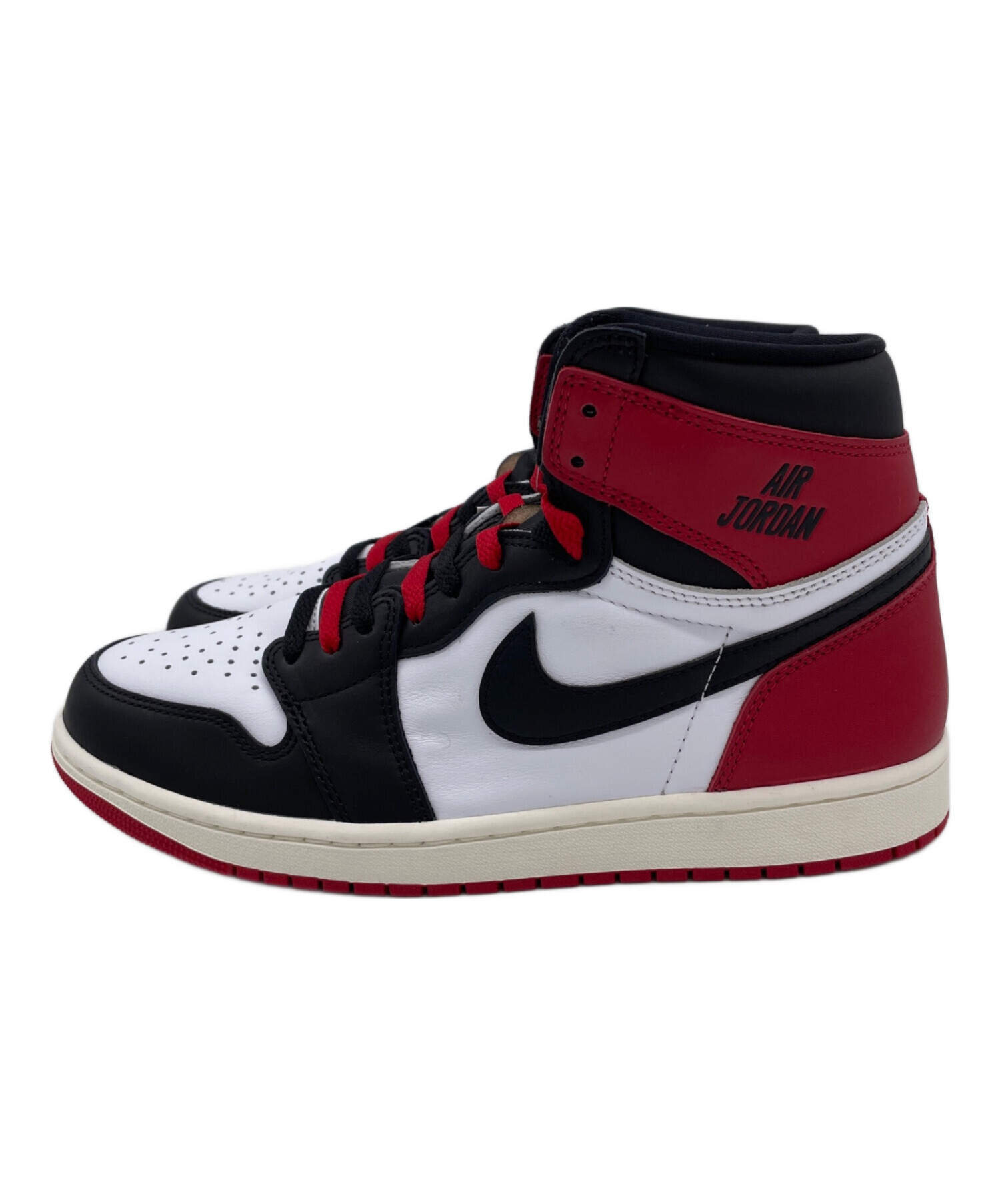 Nike ハイカットスニーカー ホワイト/レッド/ブラック 中古・古着通販】NIKE (ナイキ) ハイカットスニーカー ブラック×レッド