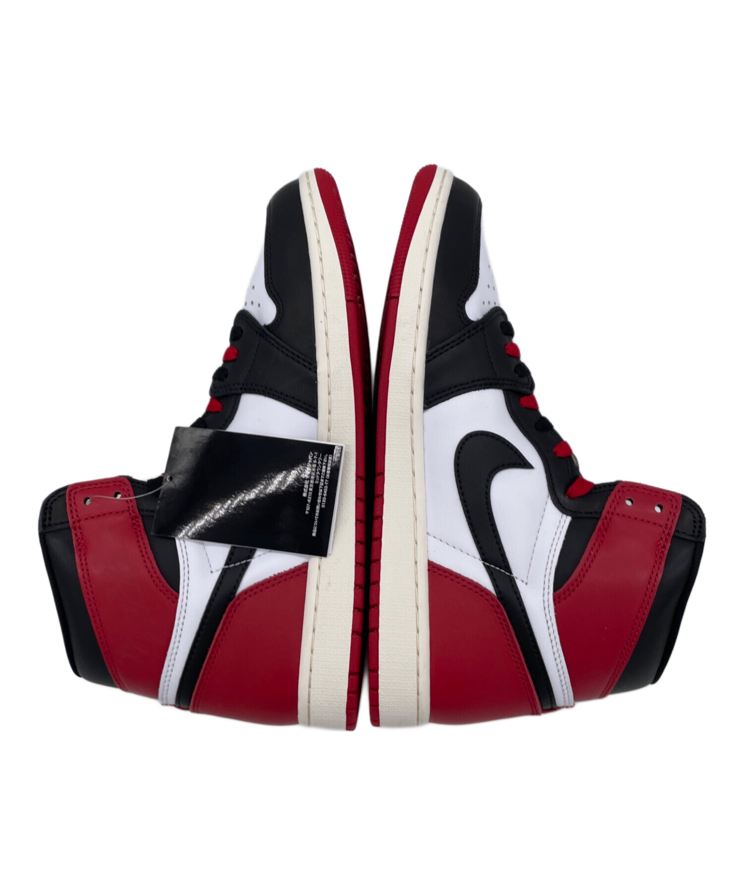 Nike ハイカットスニーカー ホワイト/レッド/ブラック 中古・古着通販】NIKE (ナイキ) ハイカットスニーカー ブラック×レッド
