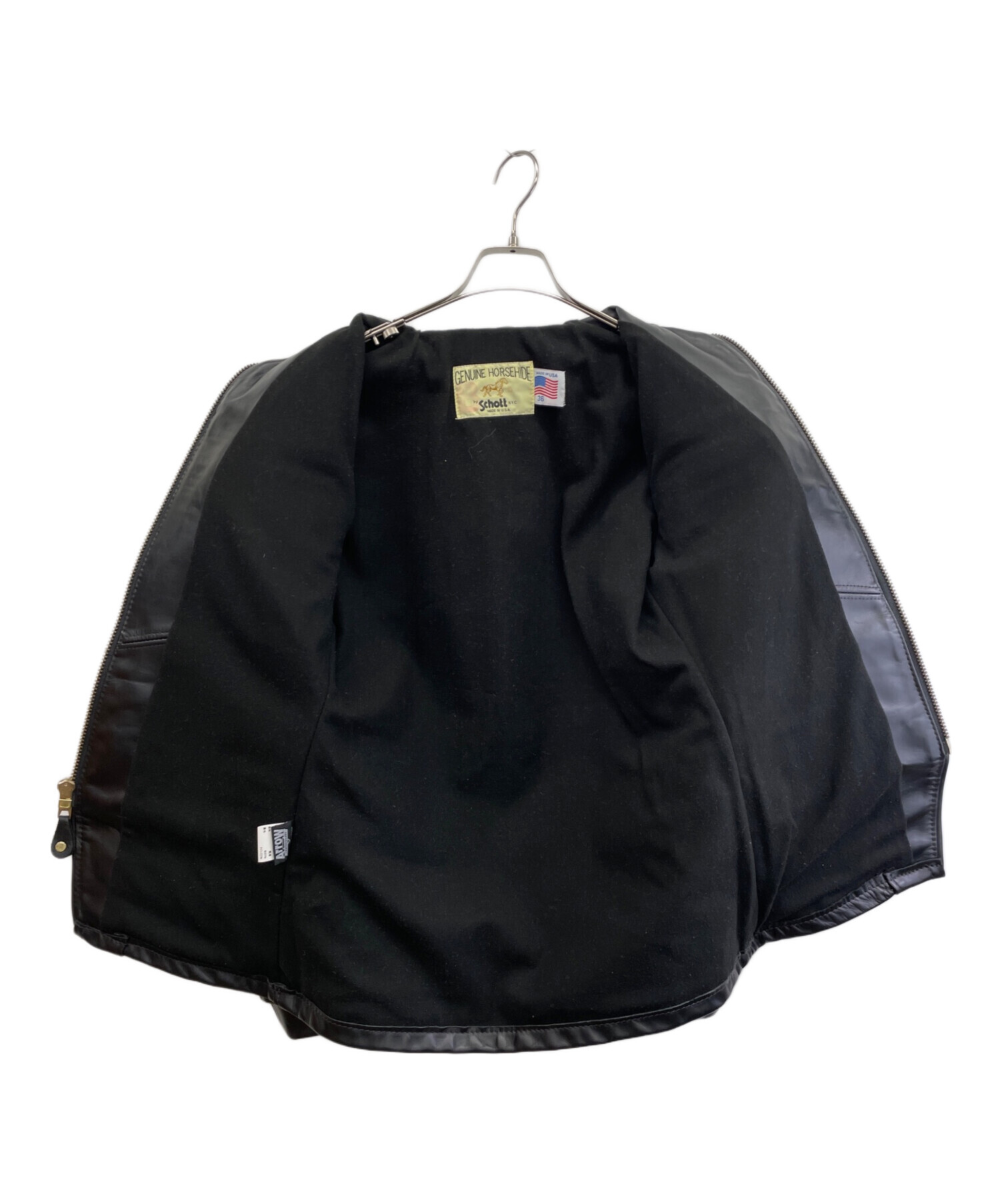 【希少‼️】ホースハイド 短丈 オールレザー ダウンジャケット ブラック 古着 即決 DOGFIGHT メンズXXL オールレザーダウンジャケット ドッグ