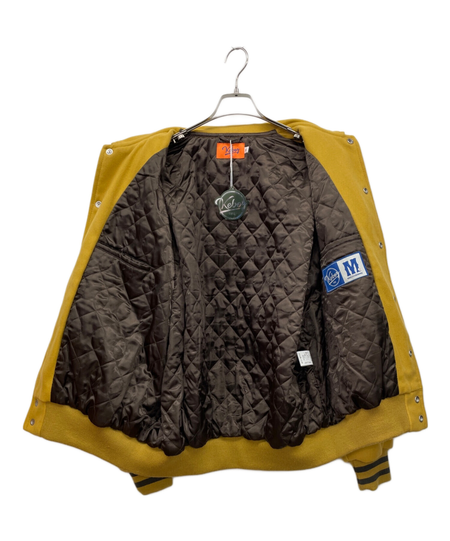 中古・古着通販】KEBOZ (ケボズ) スタジャン イエロー サイズ:M