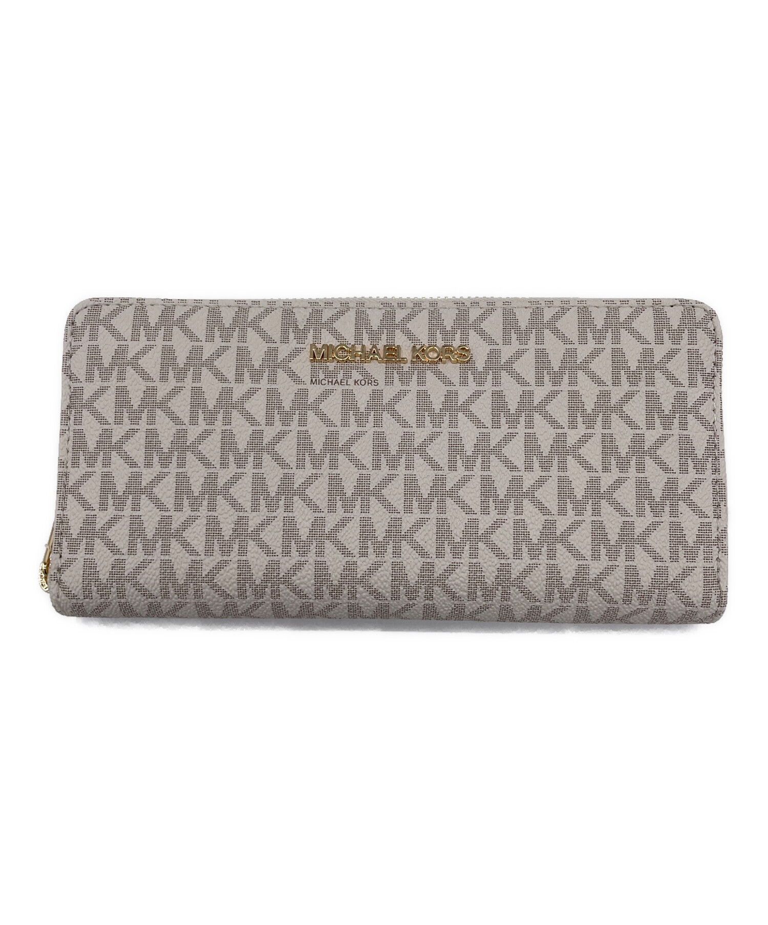 中古・古着通販】MICHAEL KORS (マイケルコース) 長財布 ベージュ 
