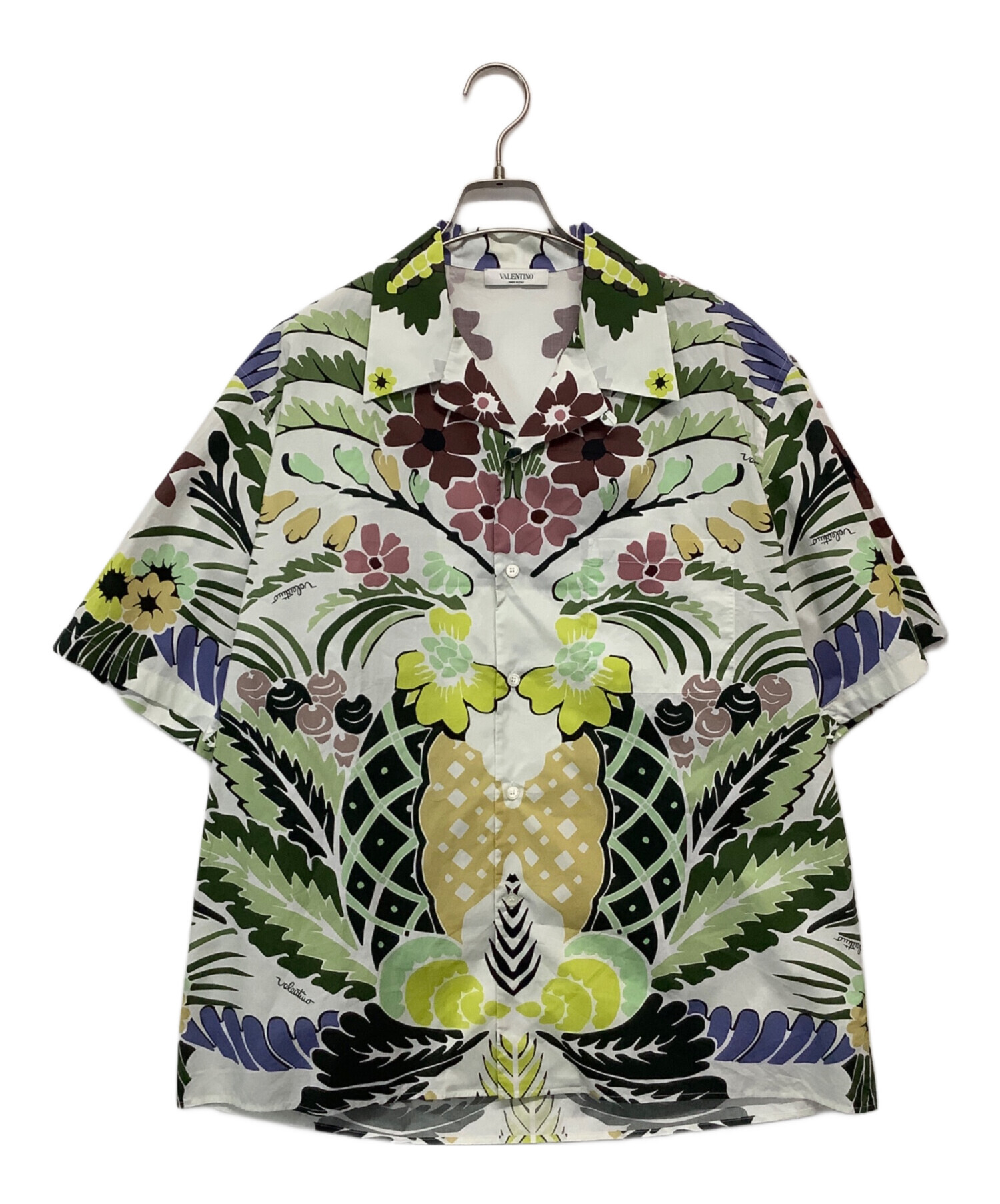 ★美品★ヴァレンティノ　アロハシャツ　リゾートウェア　コットン　ロゴ　コットン 中古・古着通販】VALENTINO (ヴァレンティノ) アロハシャツ マルチ