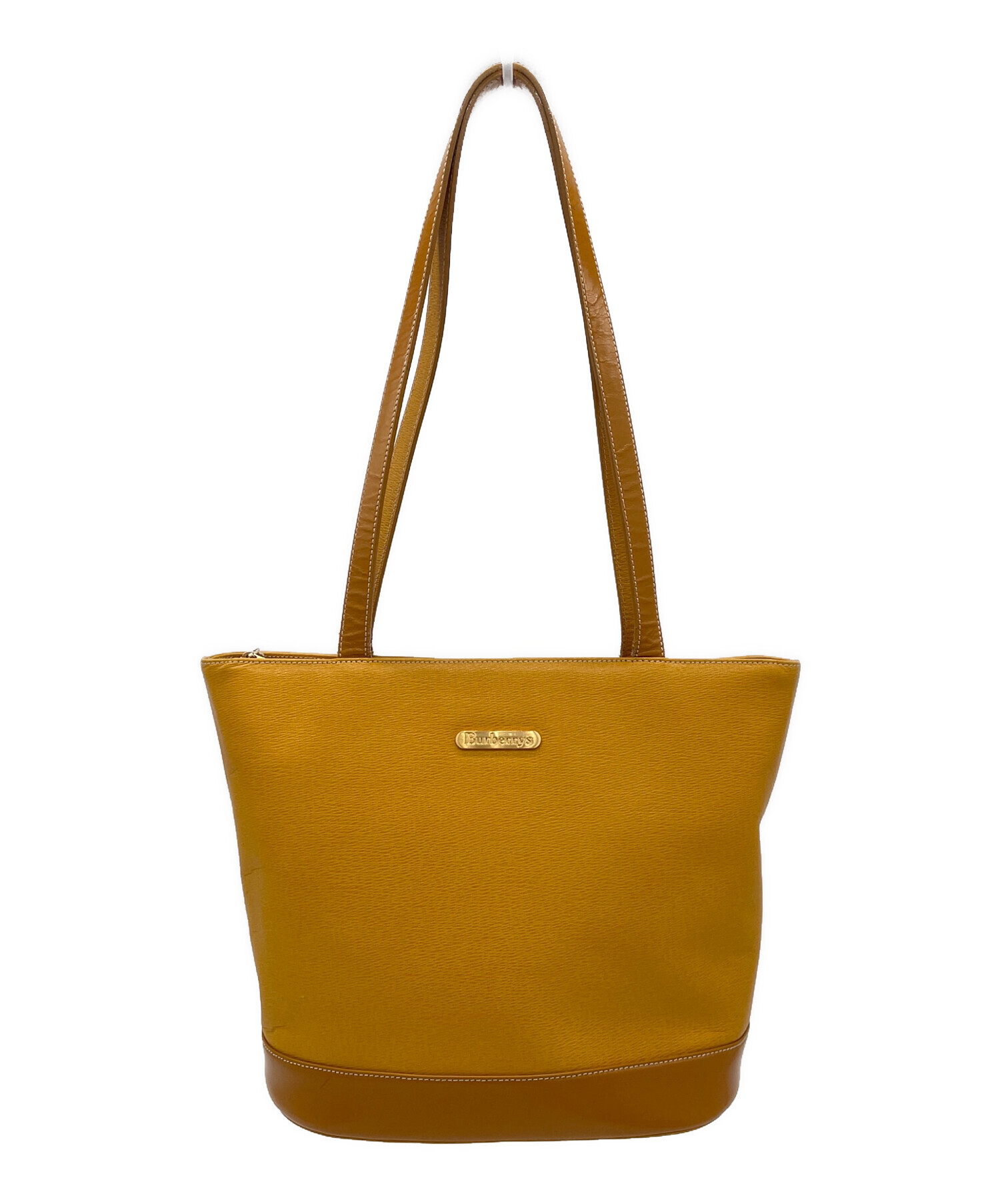 BURBRRY バーバリー ハンドバッグ トートバッグ イエロー 中古・古着通販】Burberry's (バーバリーズ) トートバッグ イエロー