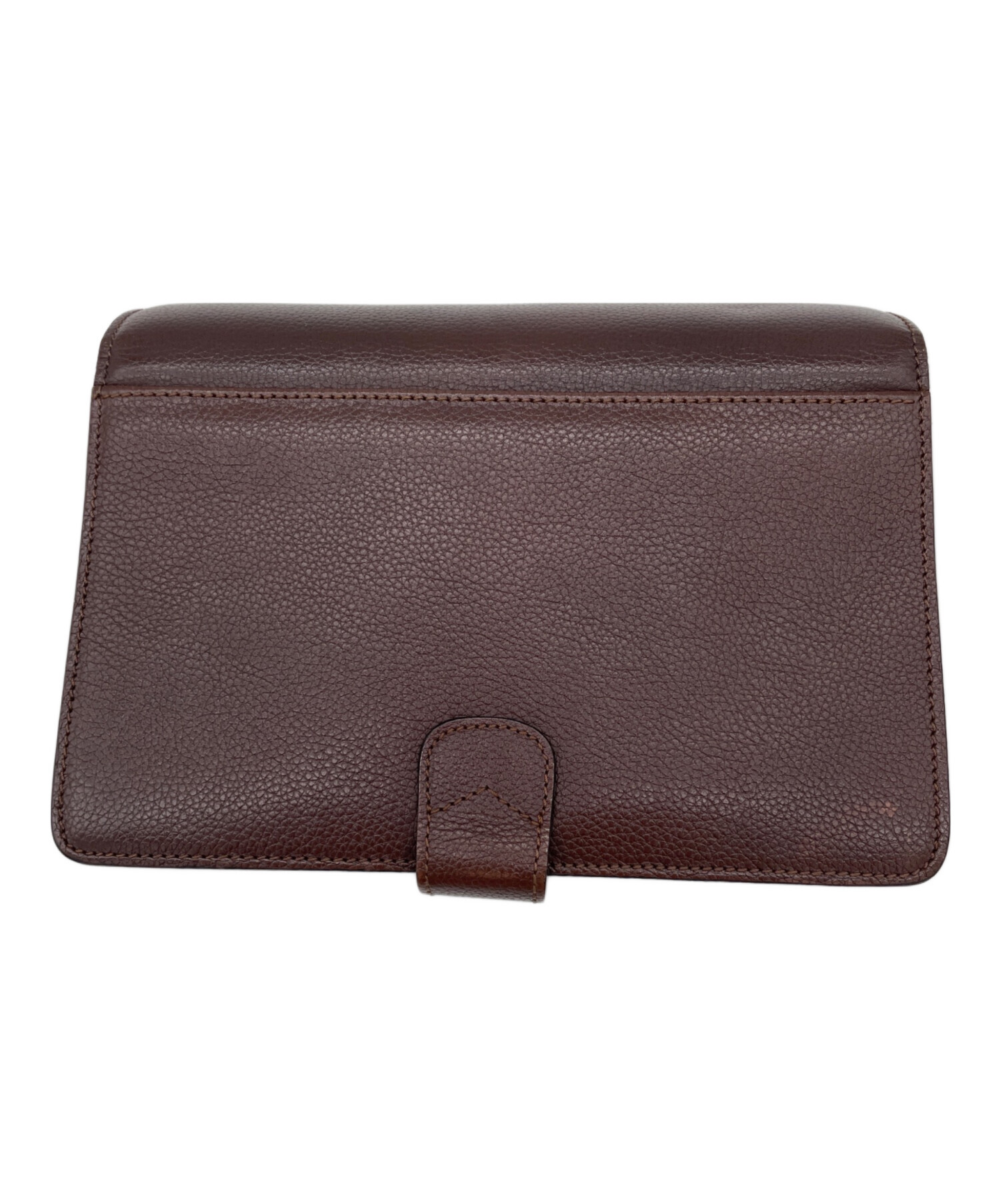 BALLY セカンドバッグ ダークブラウン レザー 中古・古着通販】BALLY (バリー) セカンドバッグ ブラウン｜ブランド
