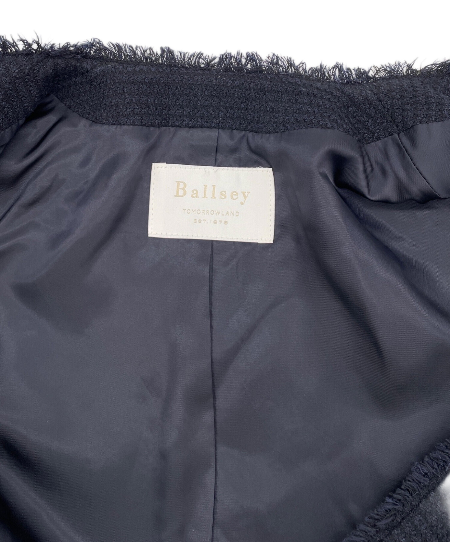 中古・古着通販】BALLSEY (ボールジィ) ワッフルツイード ノーカラー