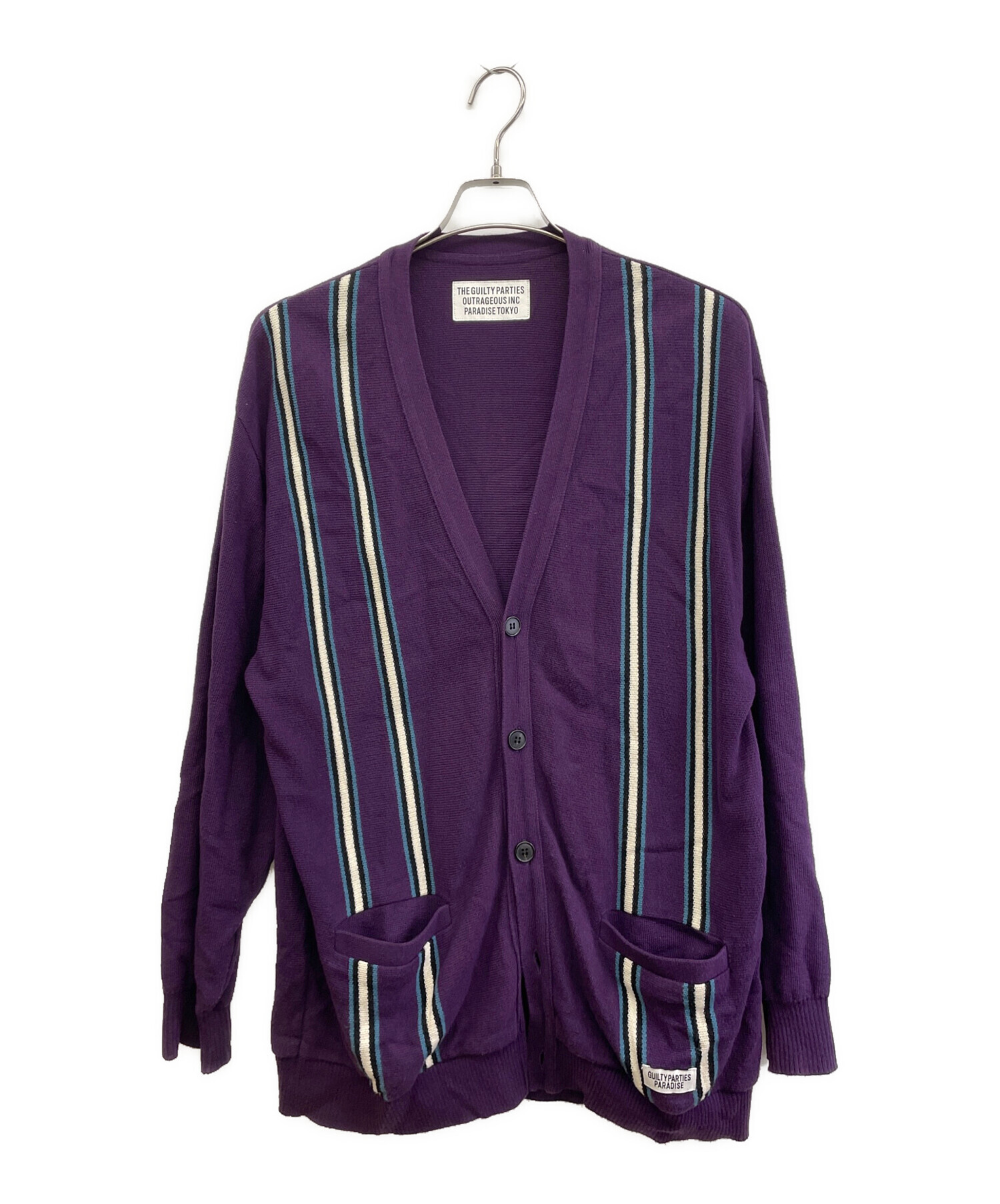 中古・古着通販】WACKO MARIA (ワコマリア) STRIPED JACQUARD KNIT 