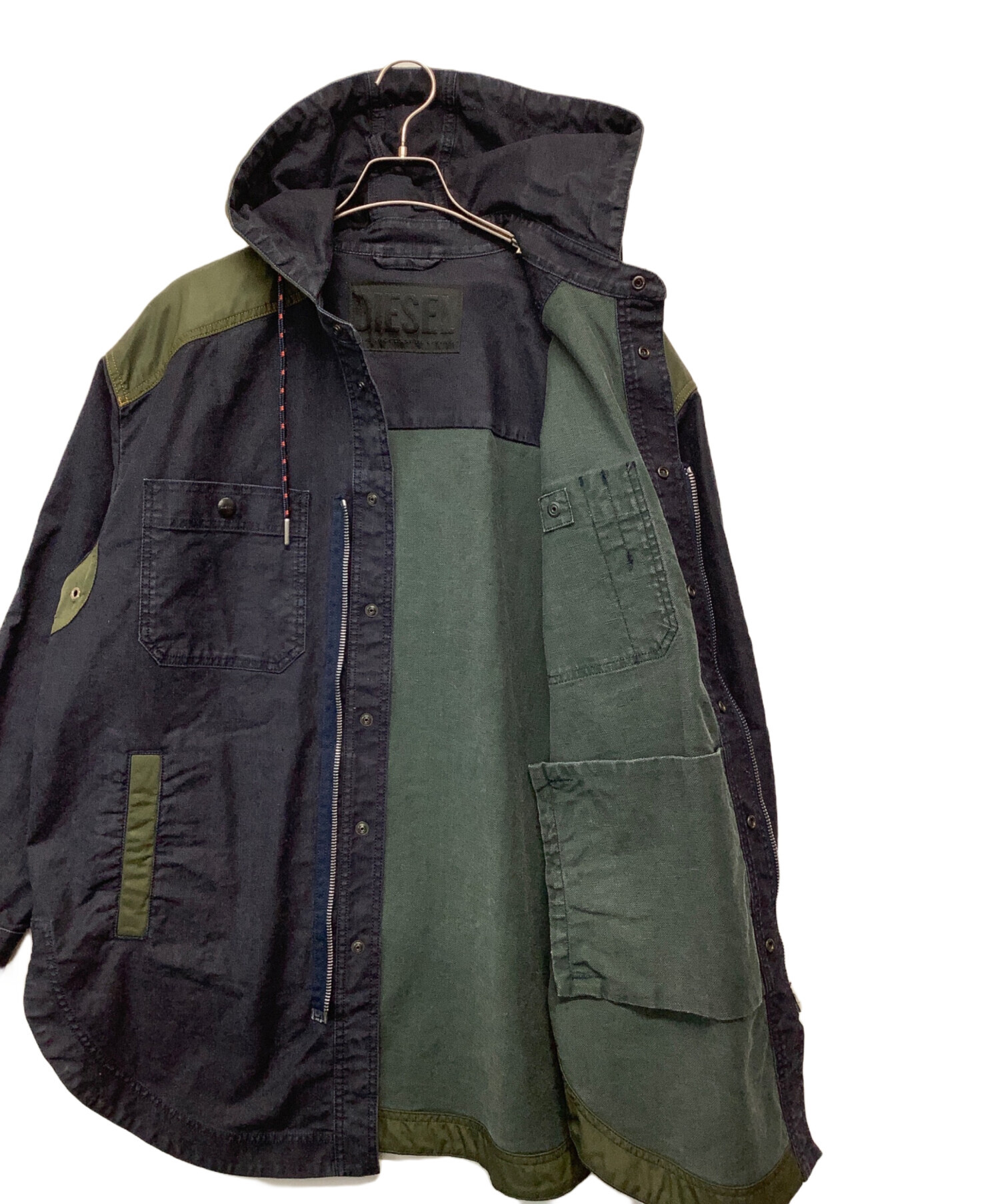 中古・古着通販】DIESEL (ディーゼル) ミリタリーコート インディゴ