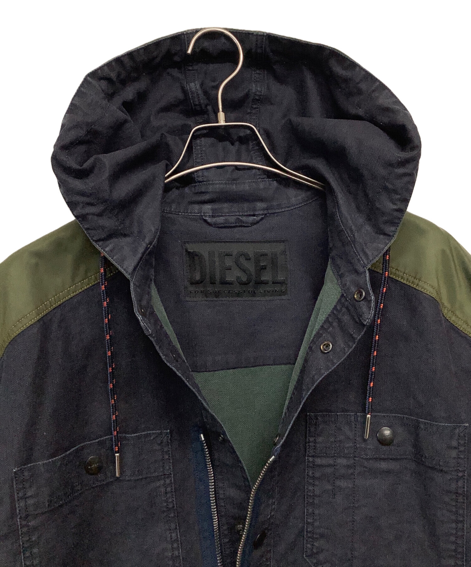 中古・古着通販】DIESEL (ディーゼル) ミリタリーコート インディゴ
