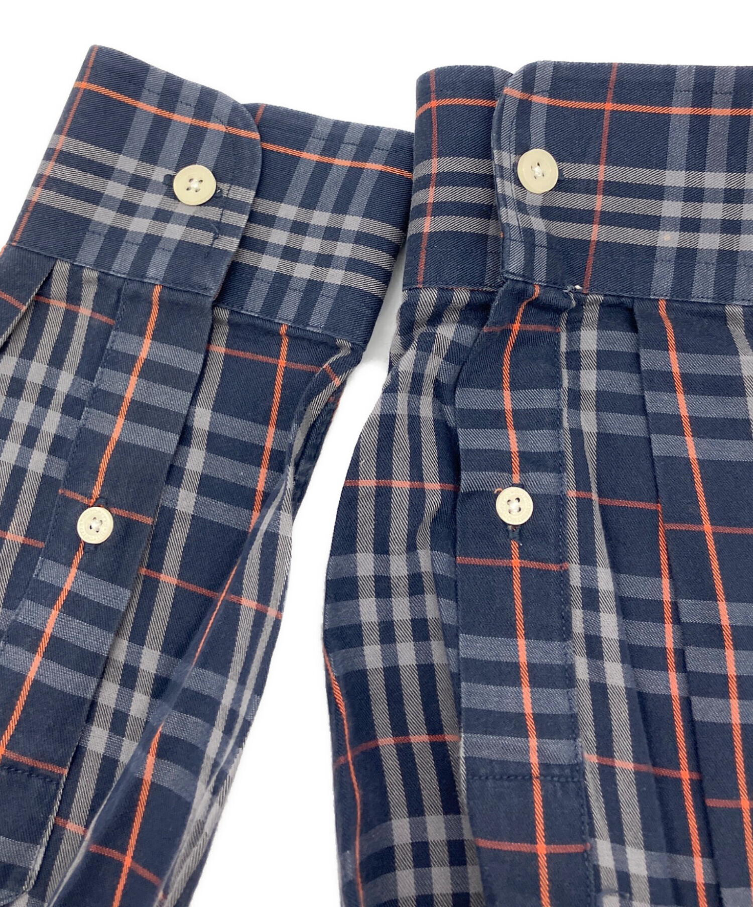 中古・古着通販】Burberry's (バーバリー) チェックシャツ ネイビー