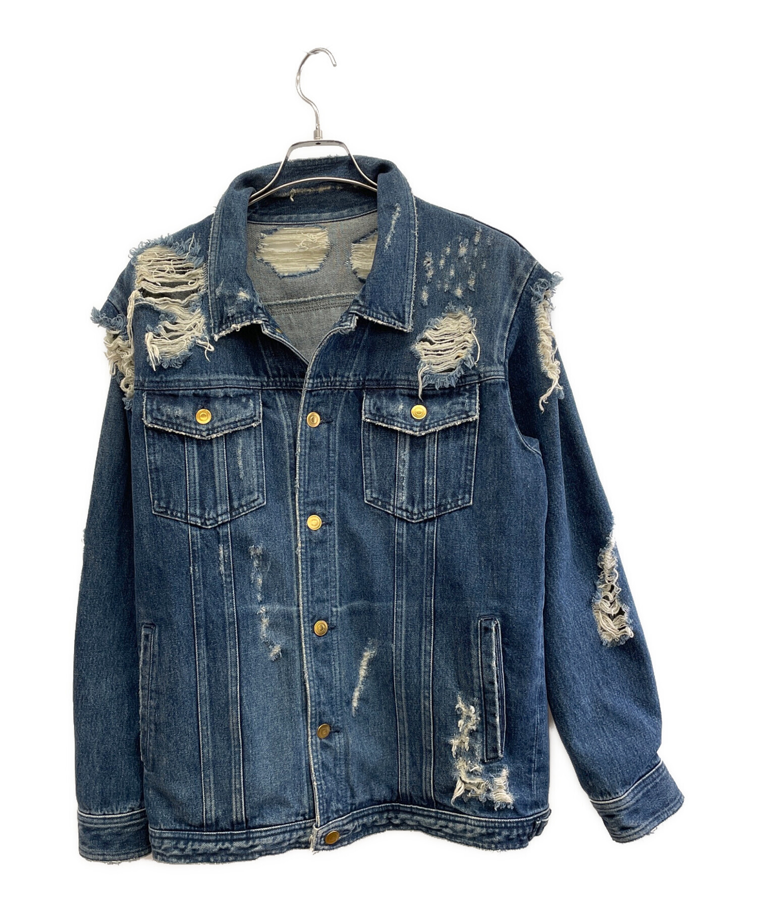 中古・古着通販】BECOME TREE (ビカムツリー) ダメージデニム