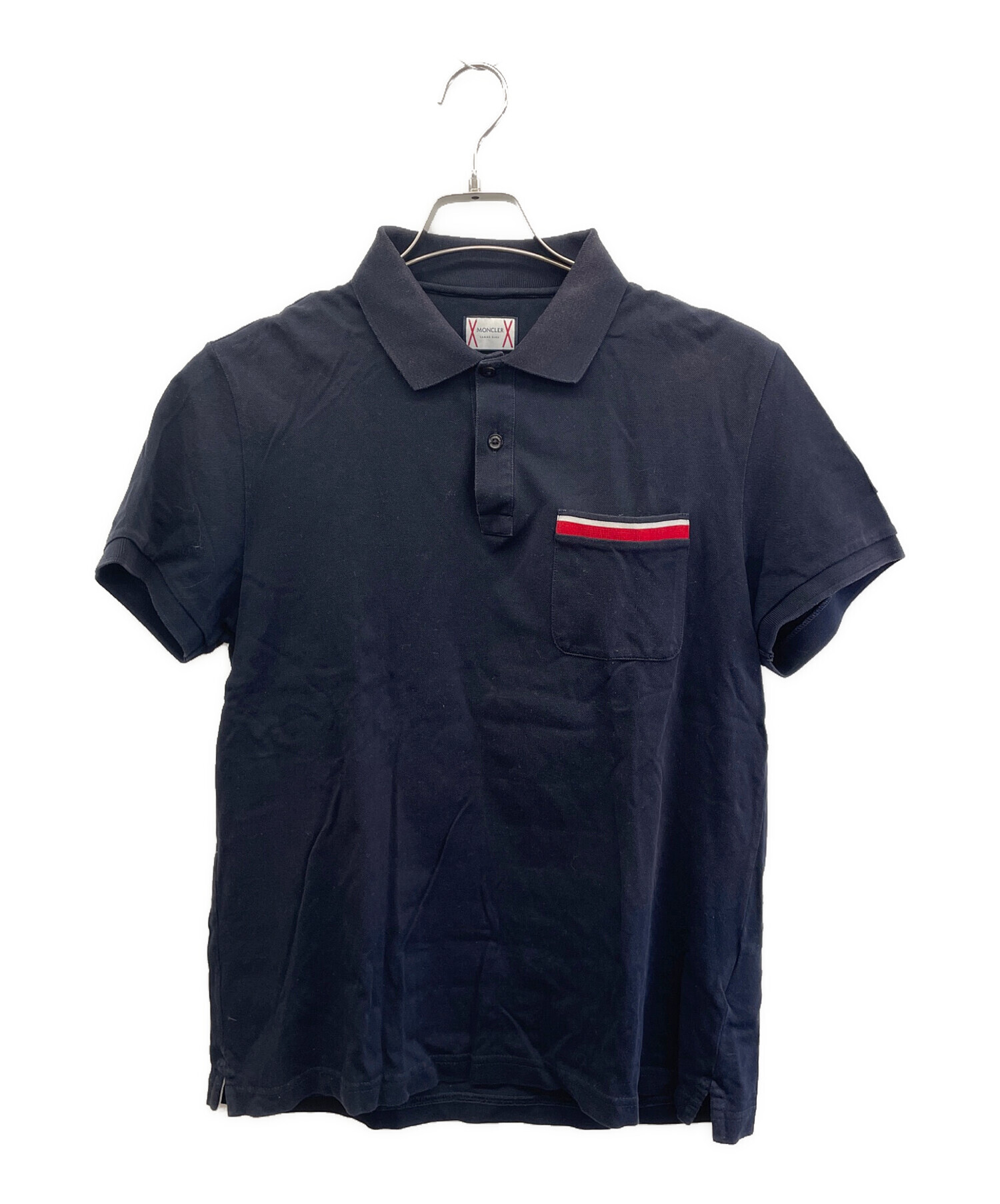 【MONCLER GAMME BLEU】 廃盤 マルチカラー 半袖ポロシャツ 中古・古着通販】MONCLER GAMME BLEU (モンクレール ガム ブルー