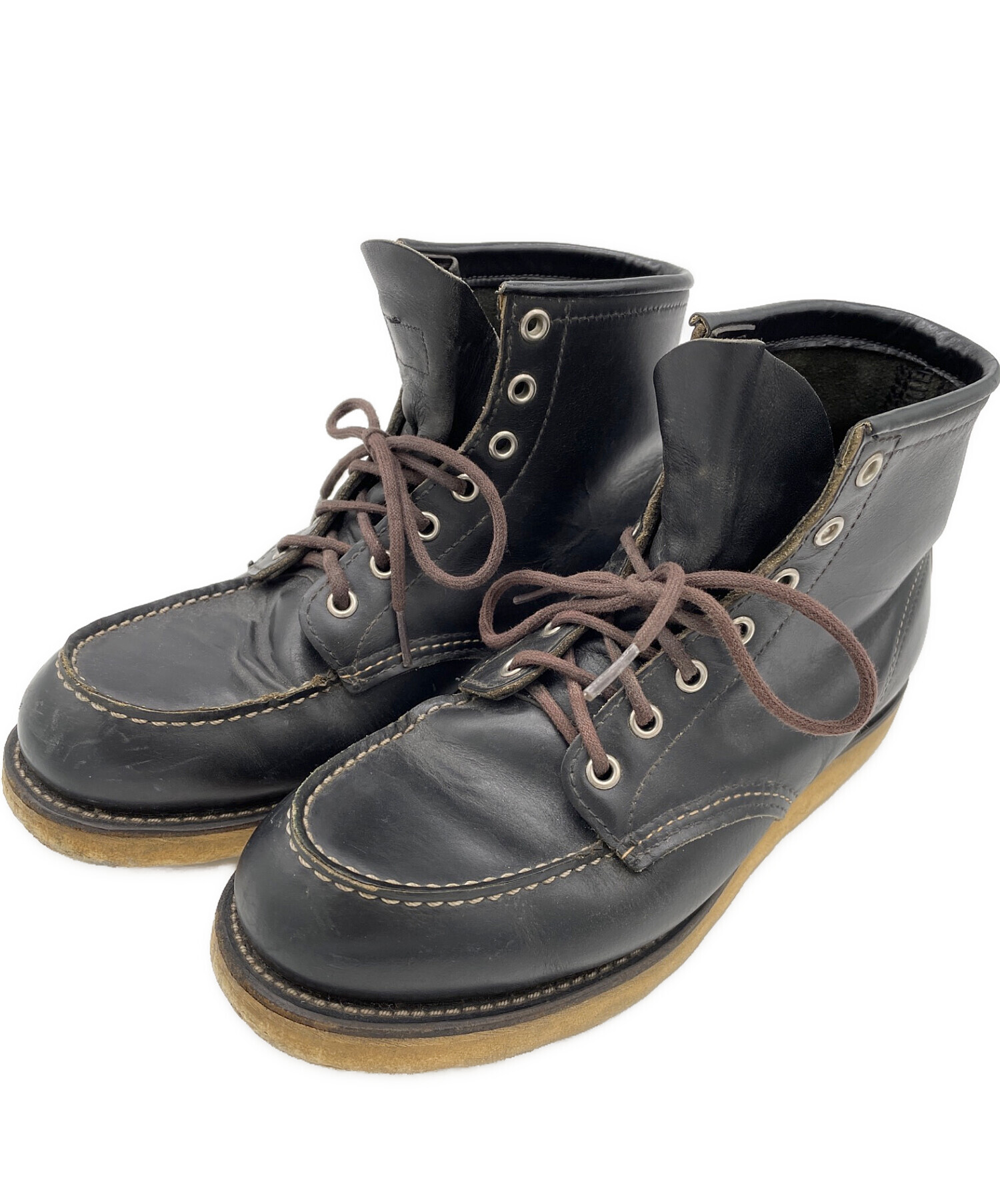 【中古】REDWING 90〜00s ヴィンテージ アイリッシュセッター ブーツ BLACK ブラック メンズ 中古・古着通販】RED WING (レッドウィング) アイリッシュセッター