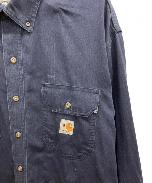 中古・古着通販】CarHartt (カーハート) ワークシャツ ネイビー サイズ