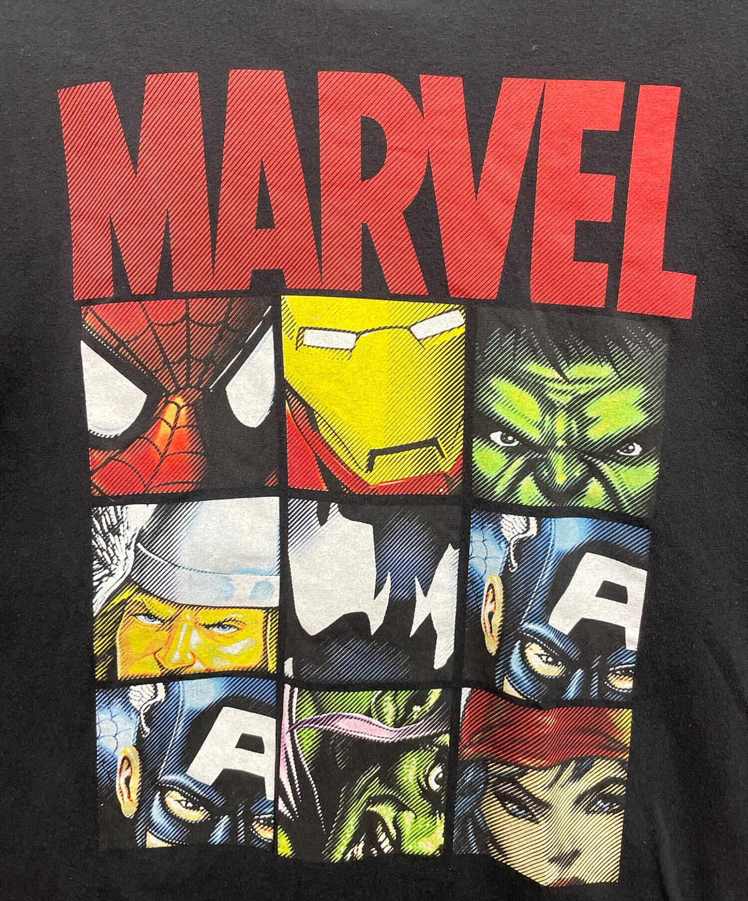 中古・古着通販】MARVEL (マーベル) ヴィンテージTシャツ ブラック 