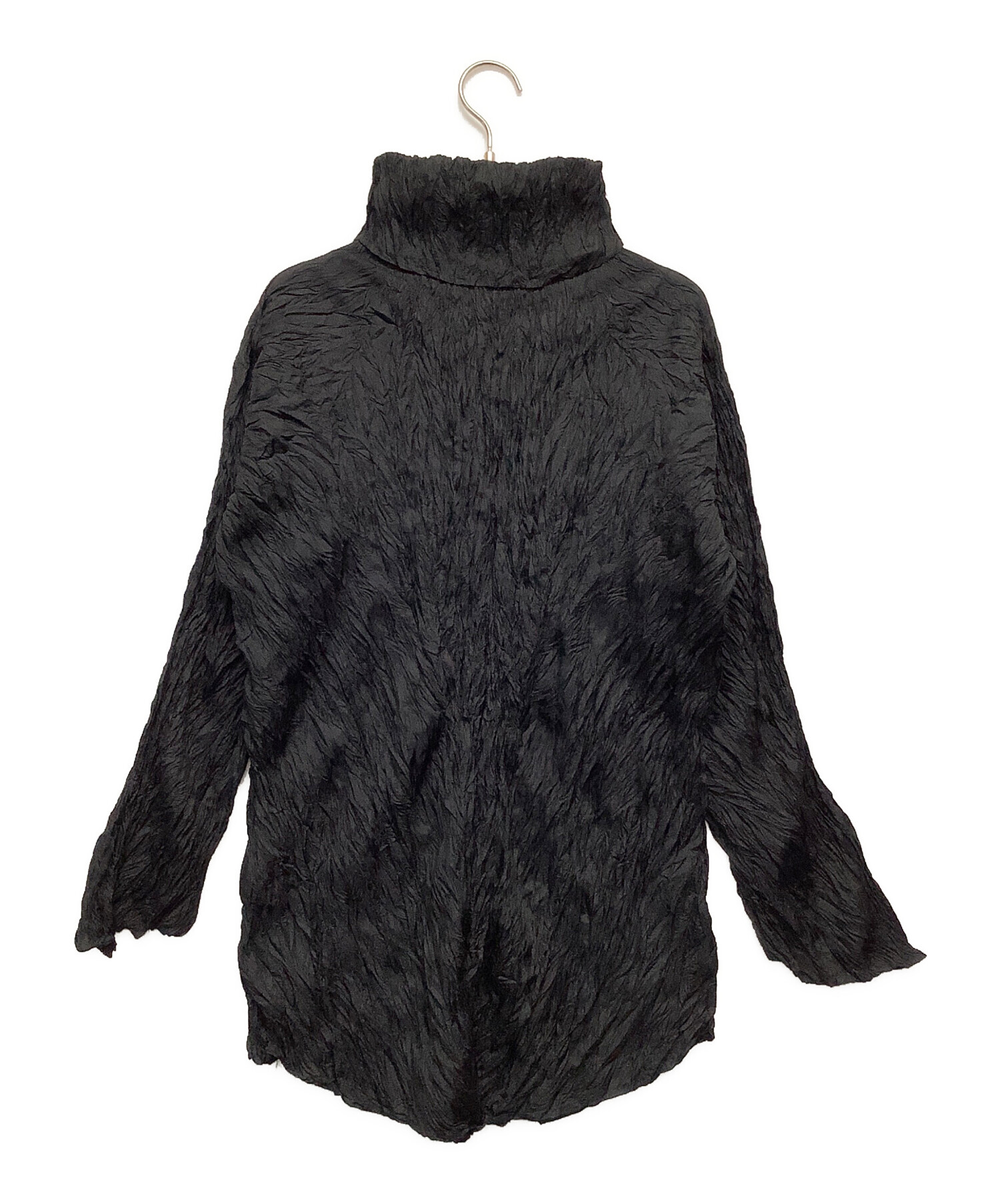 美品✨イッセイミヤケ 半袖ハイネックカットソー 半袖 黒 ブラック サイズM 中古・古着通販】me ISSEY MIYAKE (ミーイッセイ ミヤケ) ハイネック