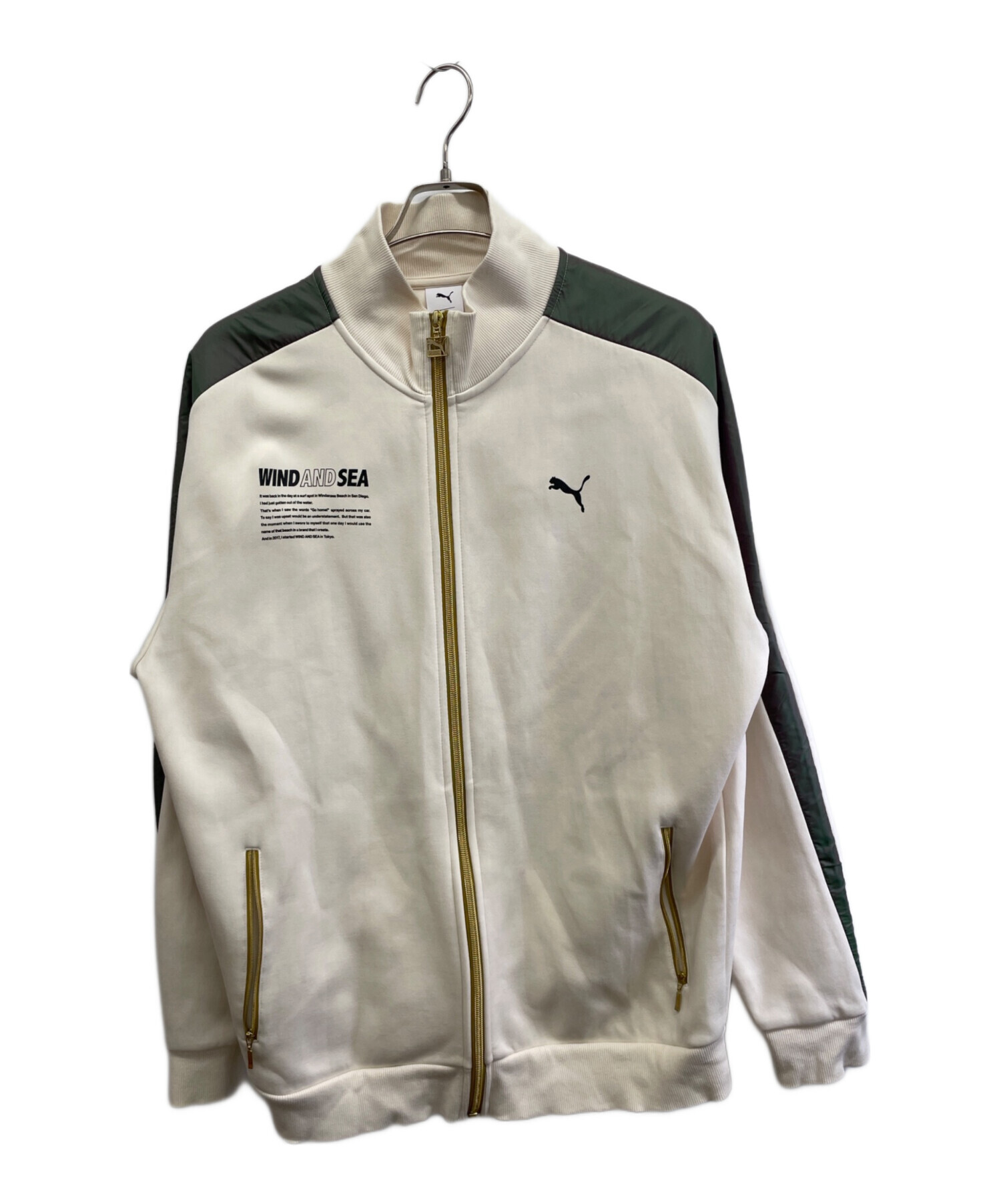 特価 完売モデル WIND AND SEA × PUMA トラックジャケット PUMA X WIND AND SEA T7 TRACK JACKET Eggnog 22SP-I（プーマ ウィンド