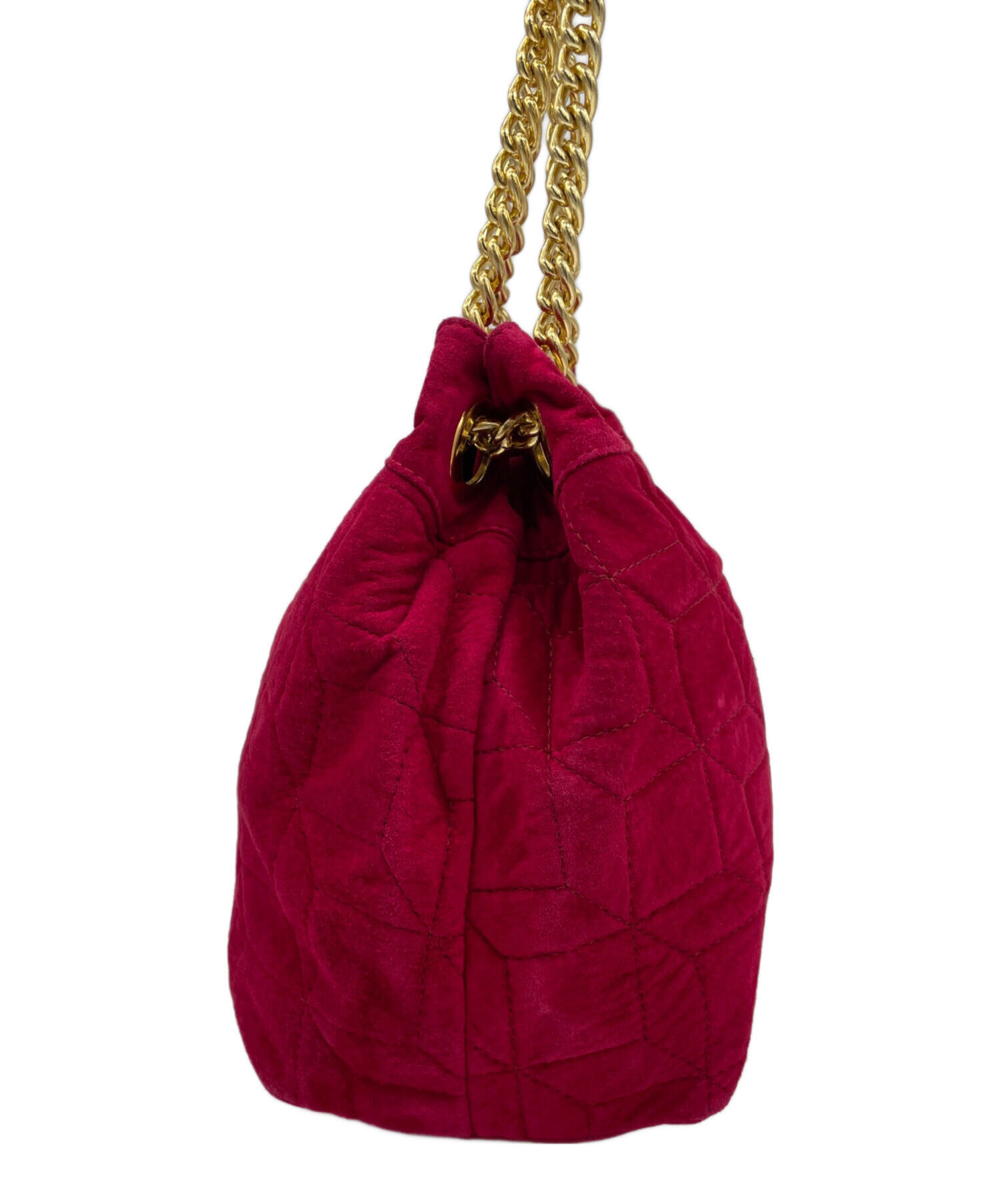 中古・古着通販】BALLY (バリー) 巾着バッグ ワインレッド｜ブランド