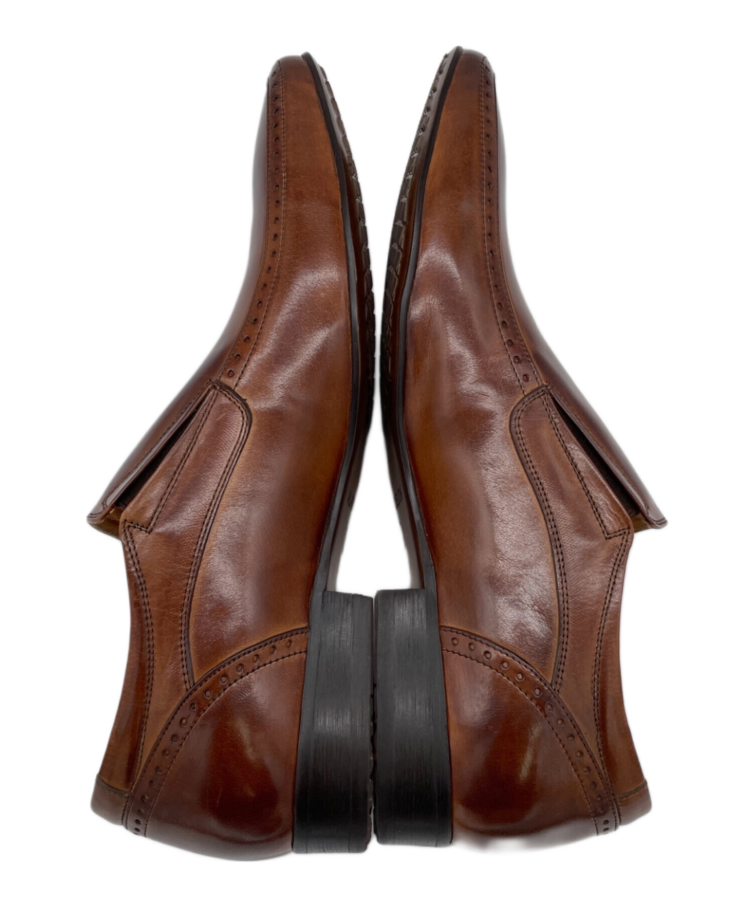 うらん 未使用品 ALAIN DELON PARISアランドロンパリス革靴 中古・古着通販】ALAIN DELON (アランドロン) レザーシューズ ブラウン