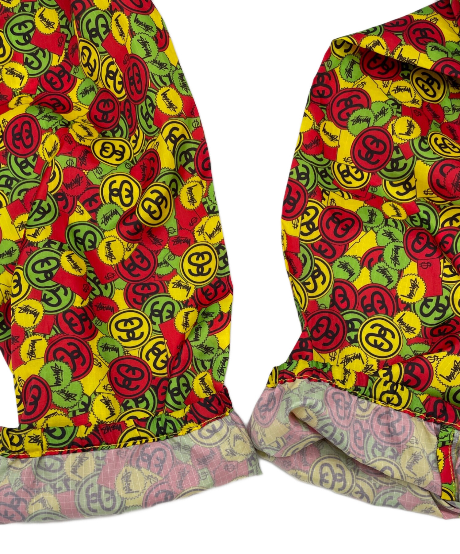 STUSSY ステューシー　ロゴ総柄　ナイロンジャケット　マウンテンパーカー　L 中古・古着通販】stussy (ステューシー) 総柄マウンテンパーカー