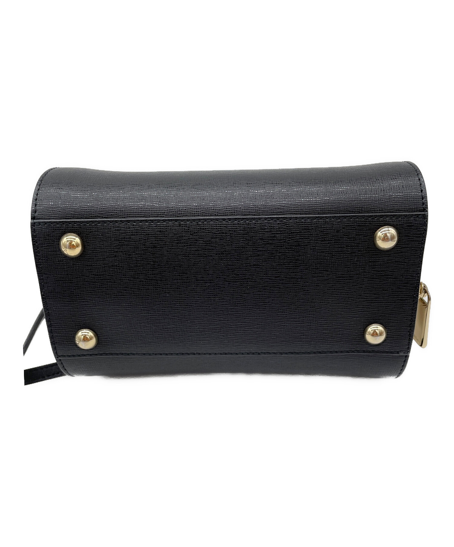 中古・古着通販】FURLA (フルラ) ミニボストンバッグ ブラック 