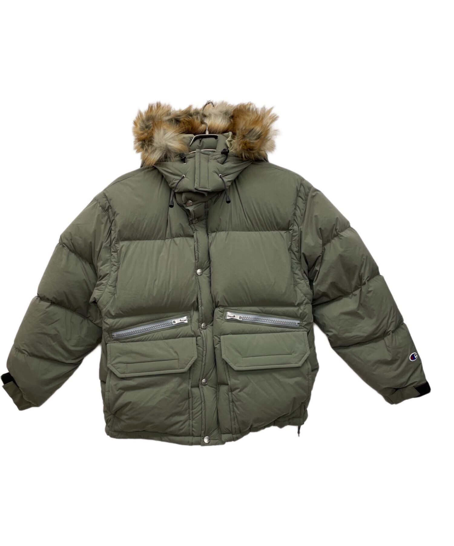 中古・古着通販】Champion (チャンピオン) ダウンジャケット グリーン 