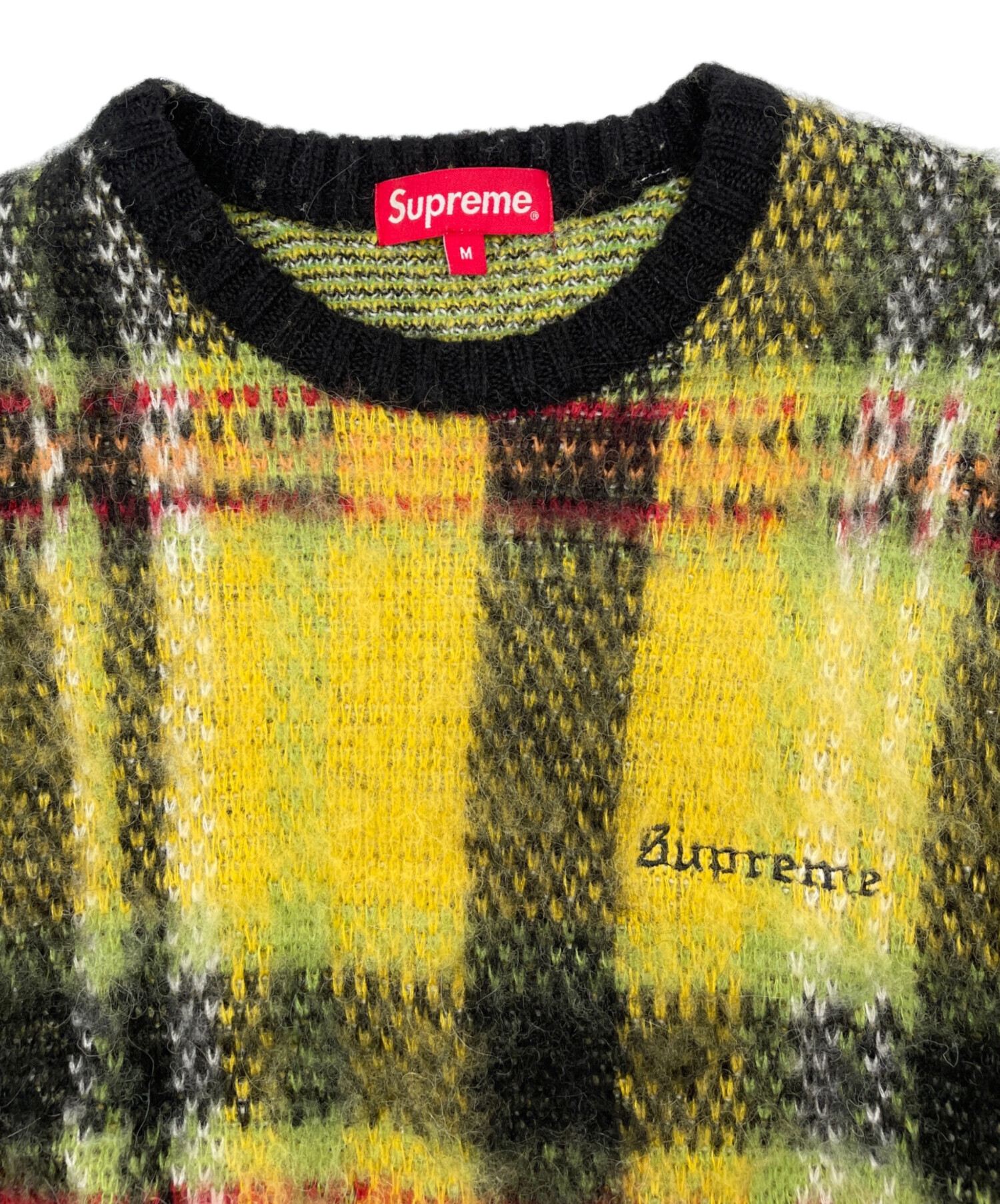 Supreme Brushed Plaid Sweater M 中古・古着通販】Supreme