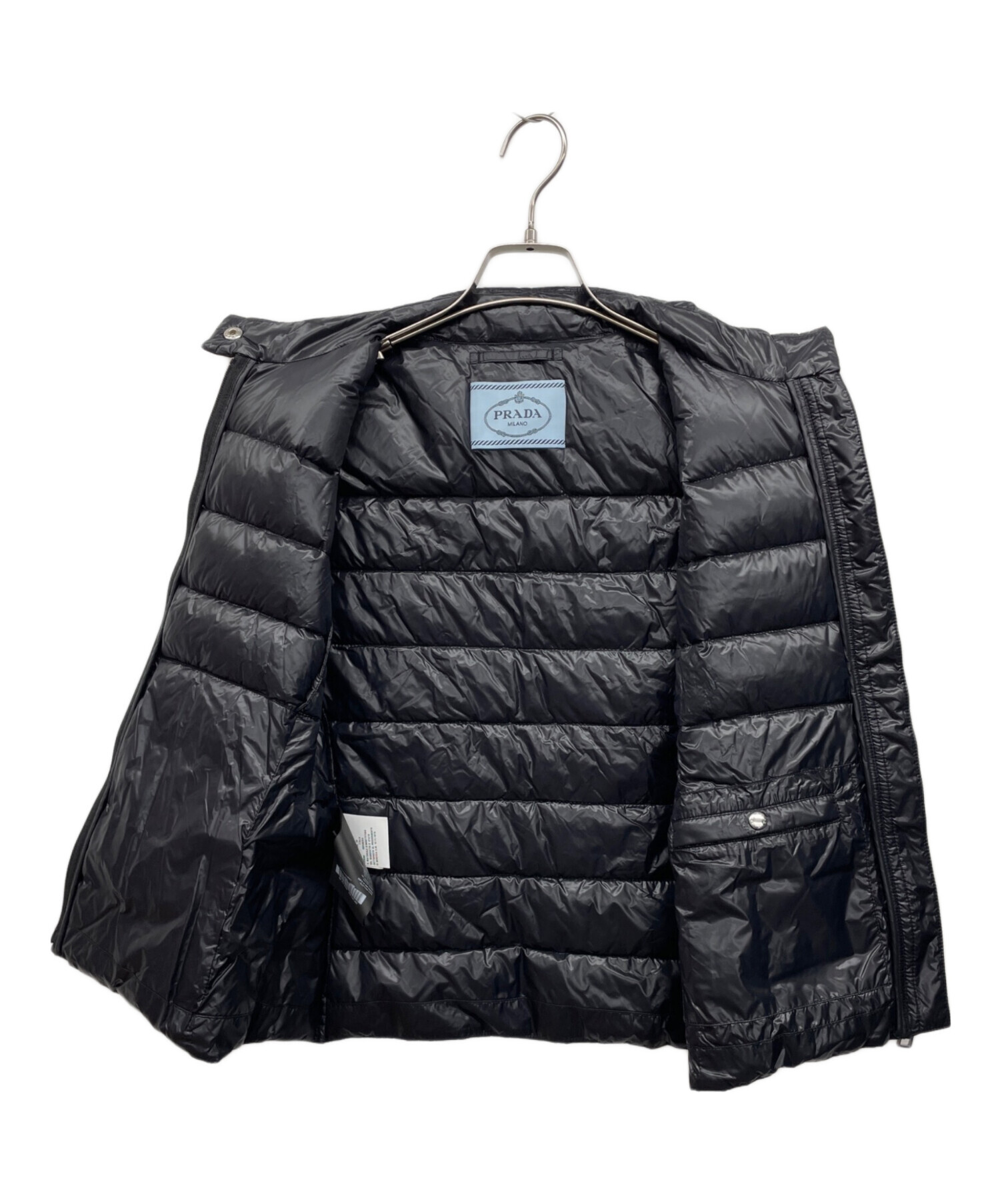 中古・古着通販】PRADA (プラダ) ダウンベスト ブラック サイズ 中古・古着通販】PRADA (プラダ) ダウンベスト ブラック サイズ