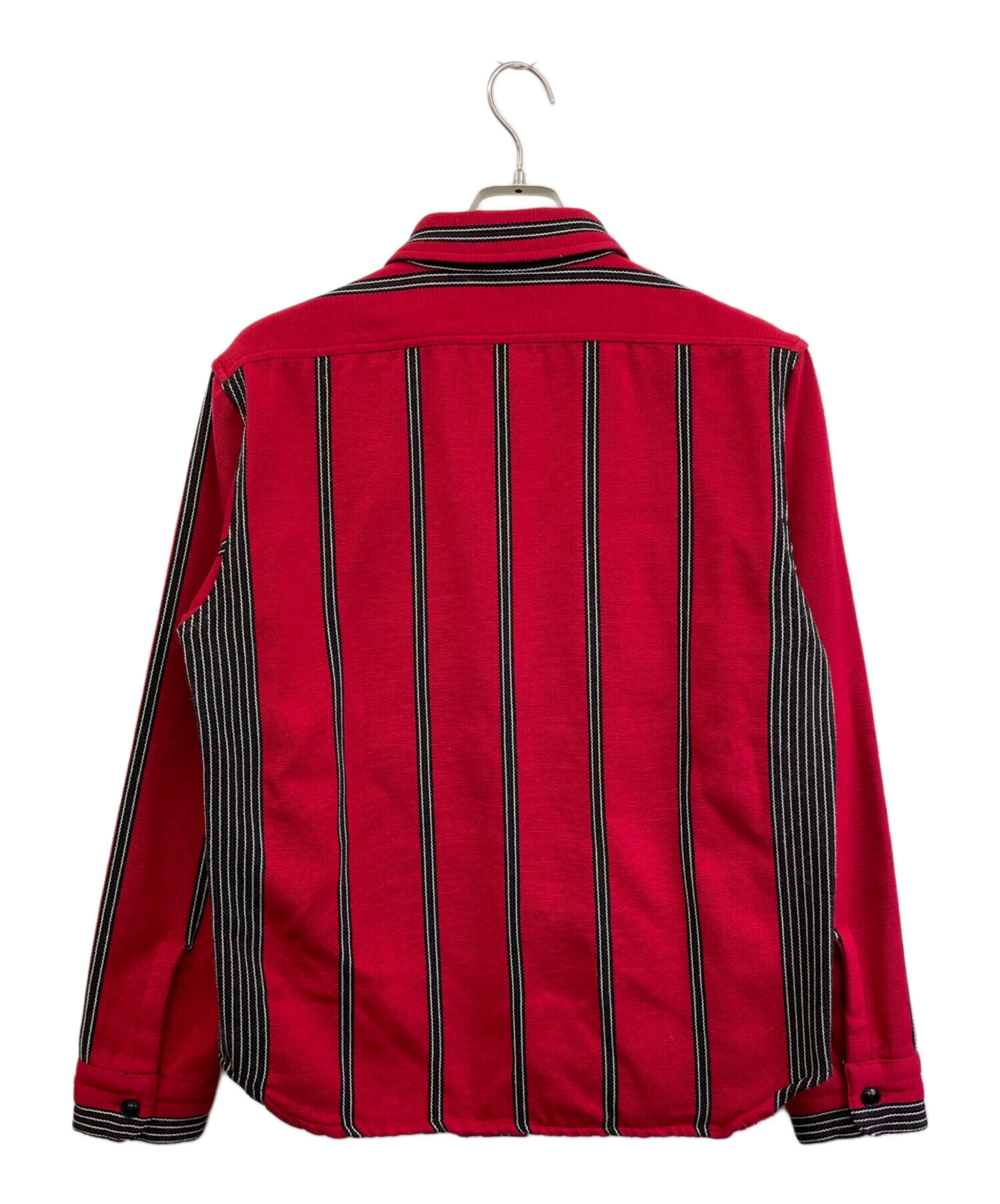 Tenderloin ワークシャツ 赤 ストライプ 中古・古着通販】TENDERLOIN (テンダーロイン) ストライプシャツ