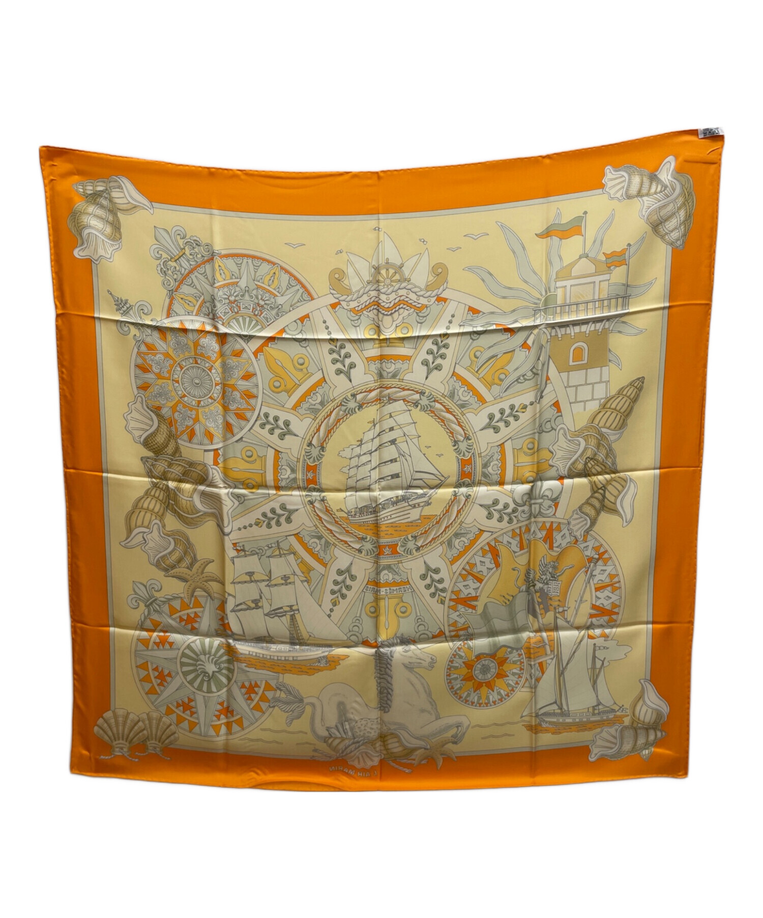 中古・古着通販】HERMES (エルメス) スカーフ オレンジ｜ブランド