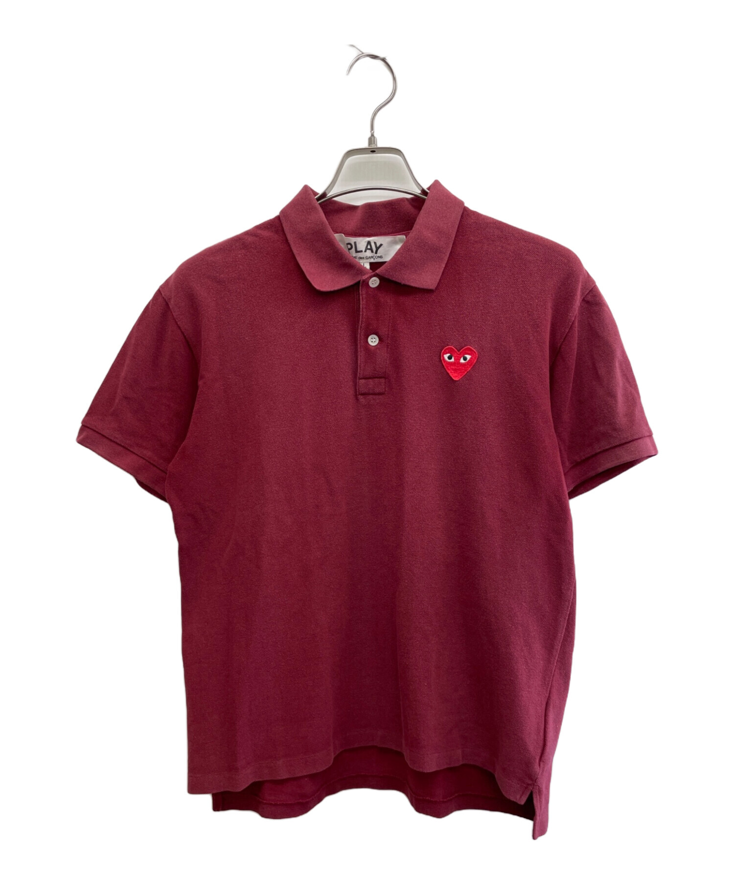 メンズ　Tシャツ　PLAY COMME des GARÇONS ポロシャツ L 中古・古着通販】PLAY COMME des GARCONS (プレイコムデギャルソン
