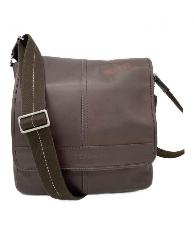 中古・古着通販】COACH (コーチ) メッセンジャーバッグ ブラウン